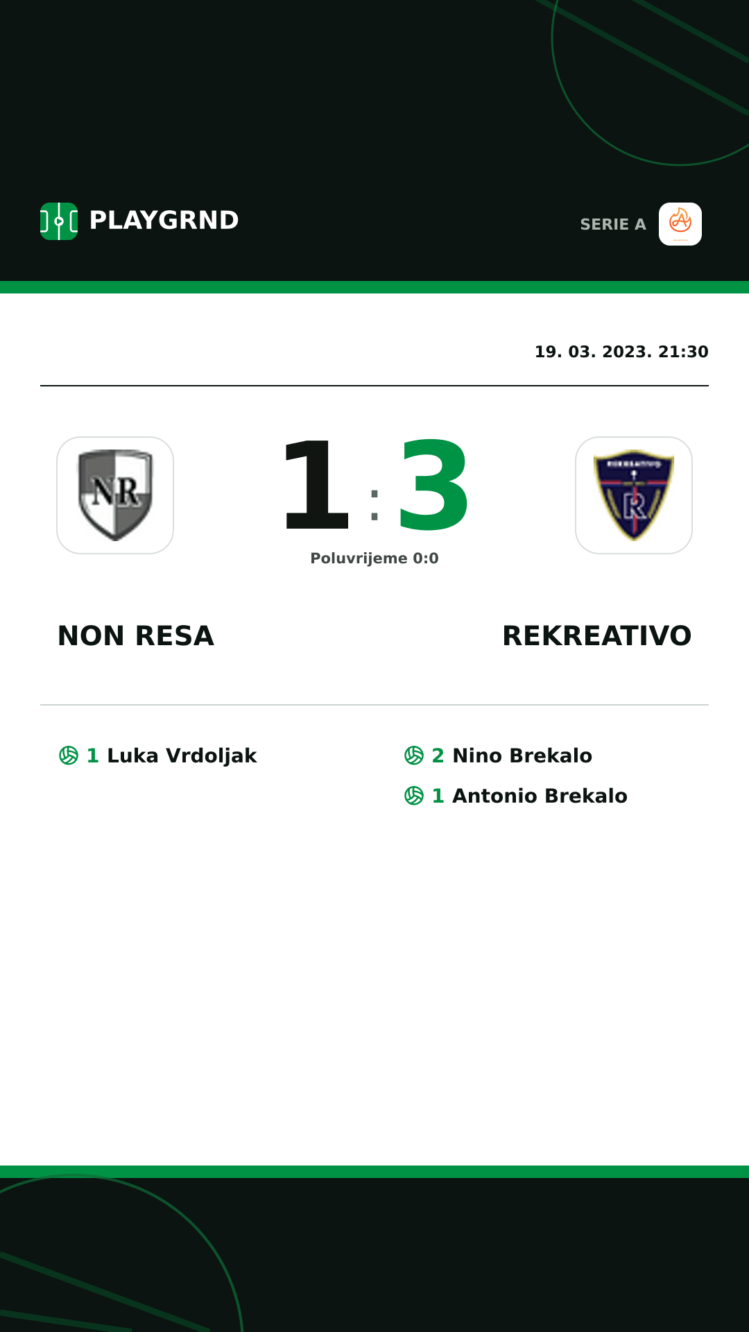 Instagram slika: Non Resa 1:3 Rekreativo