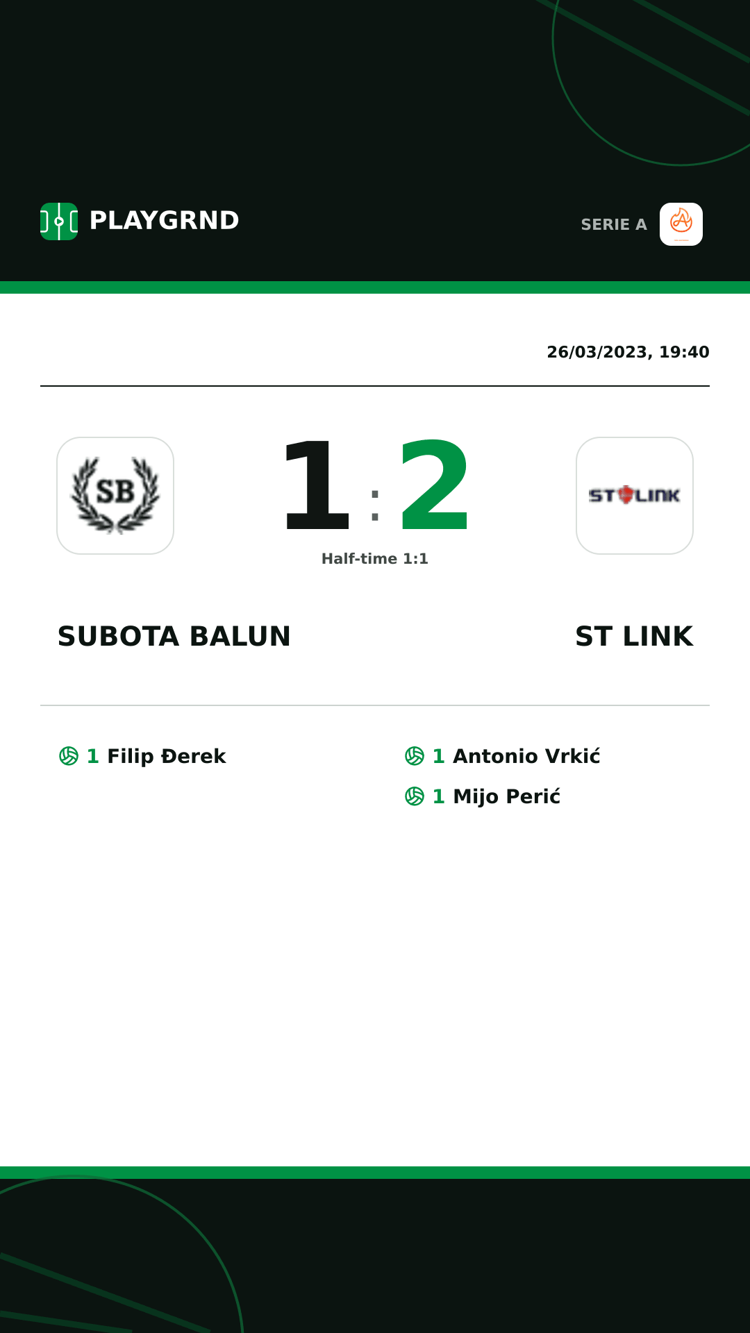 Instagram artwork: Subota Balun 1:2 ST Link