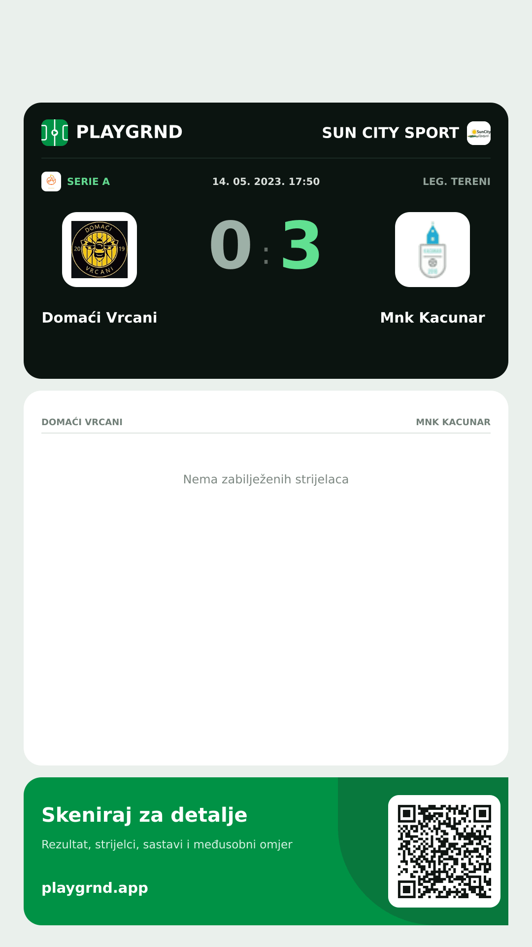 Story slika: Domaći Vrcani 0:3 Mnk Kacunar