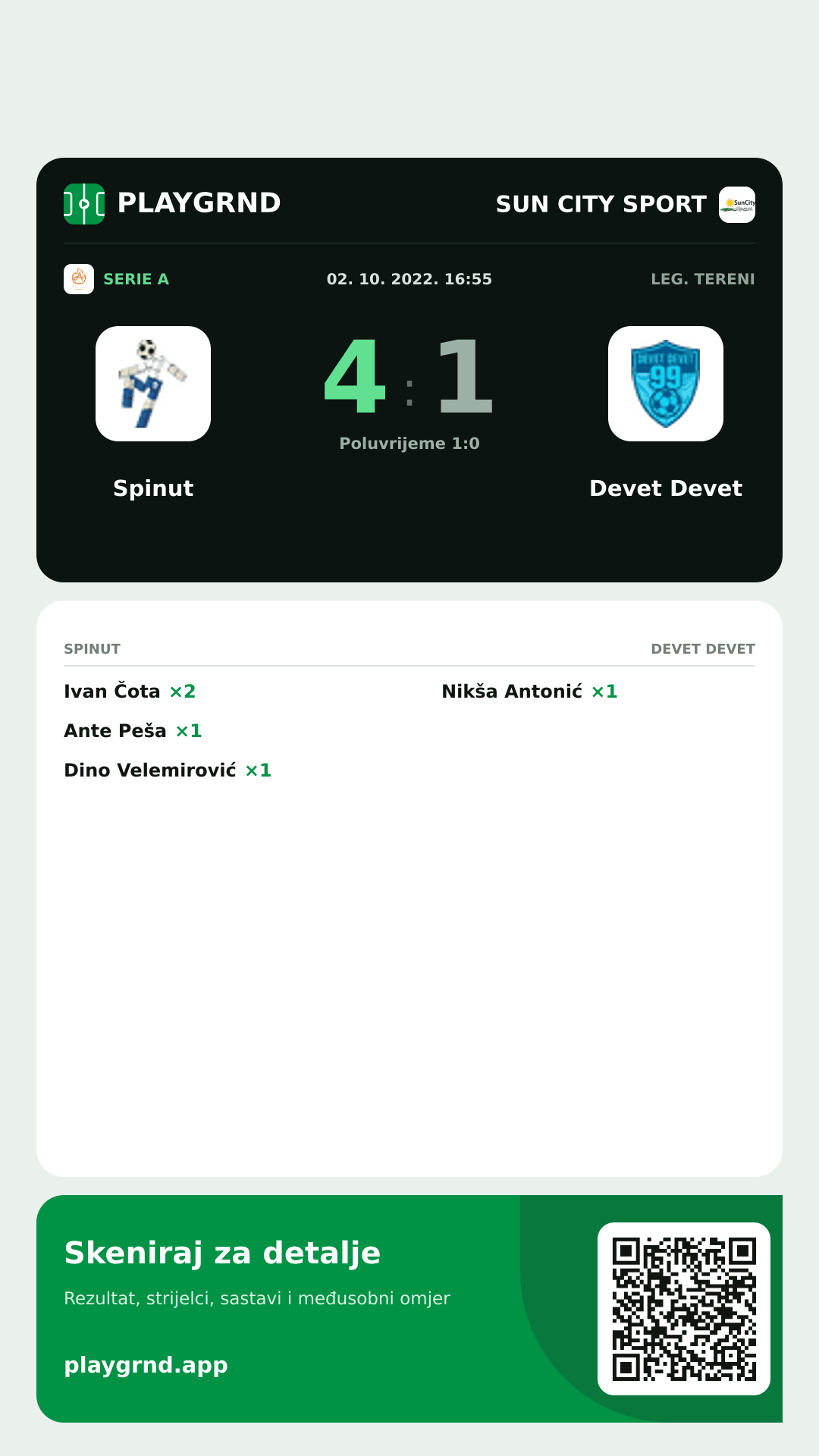Story image: Spinut 4:1 Devet Devet