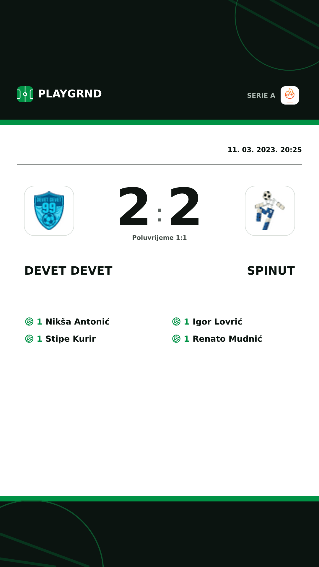 Instagram slika: Devet Devet 2:2 Spinut
