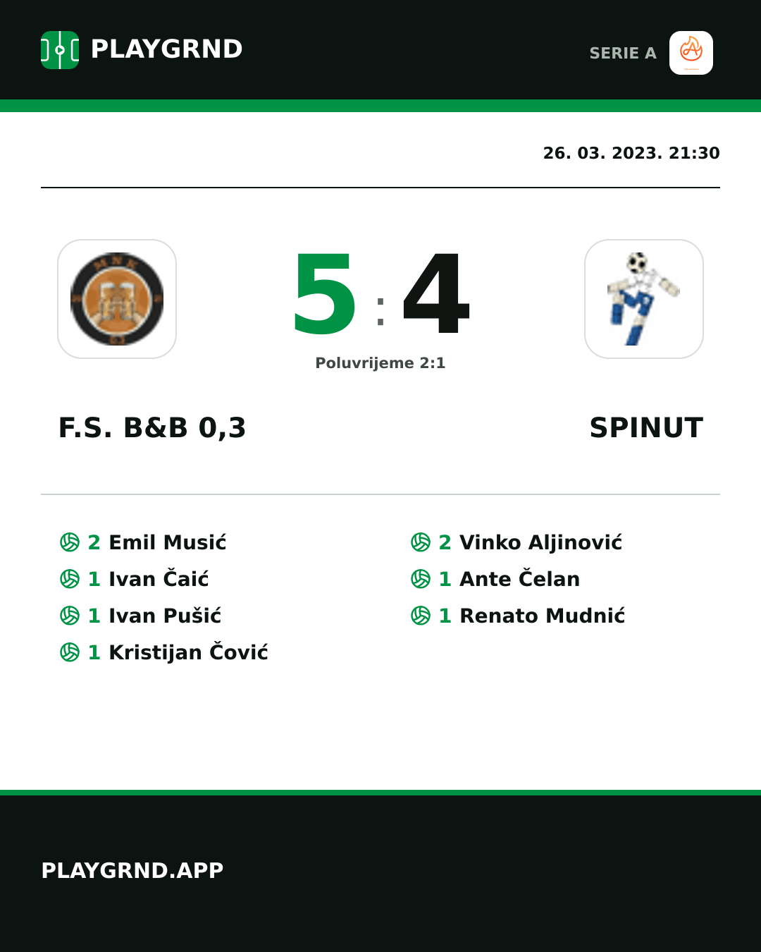 Instagram slika: F.S. B&B 0,3 5:4 Spinut