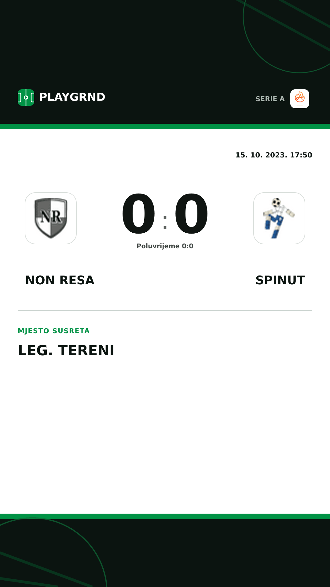 Instagram slika: Non Resa 0:0 Spinut