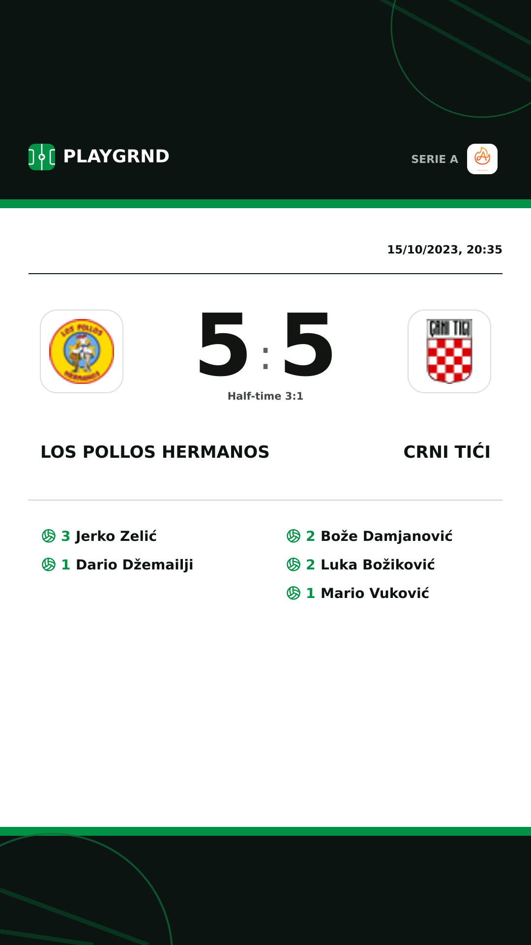 Instagram artwork: Los Pollos Hermanos 5:5 Crni Tići