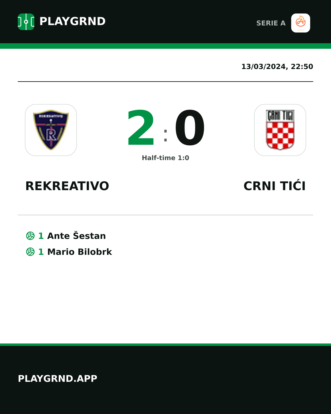 Instagram artwork: Rekreativo 2:0 Crni Tići