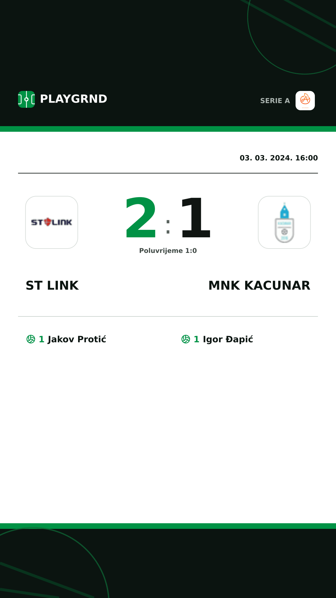 Instagram slika: ST Link 2:1 Mnk Kacunar