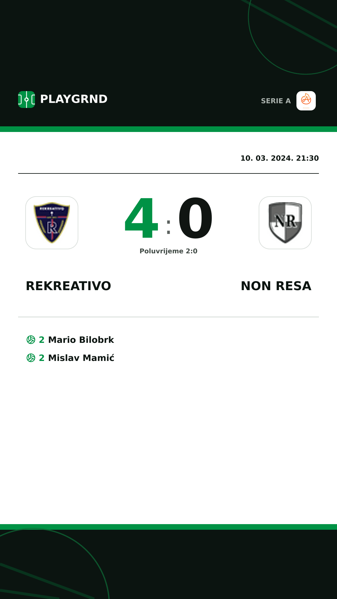Instagram slika: Rekreativo 4:0 Non Resa