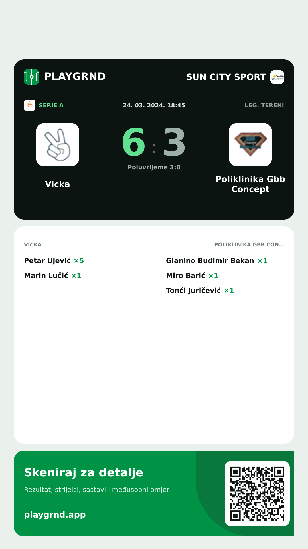 Story slika: Vicka 6:3 Poliklinika Gbb Concept