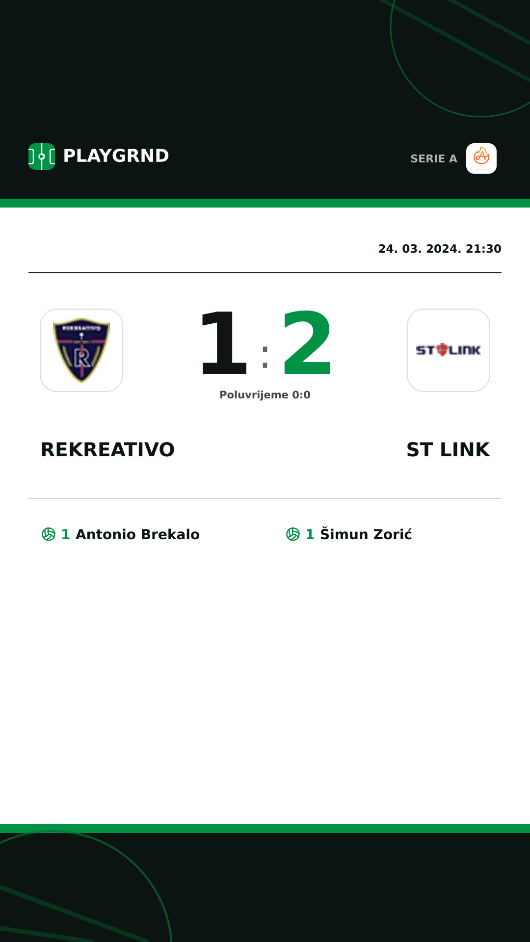 Instagram slika: Rekreativo 1:2 ST Link