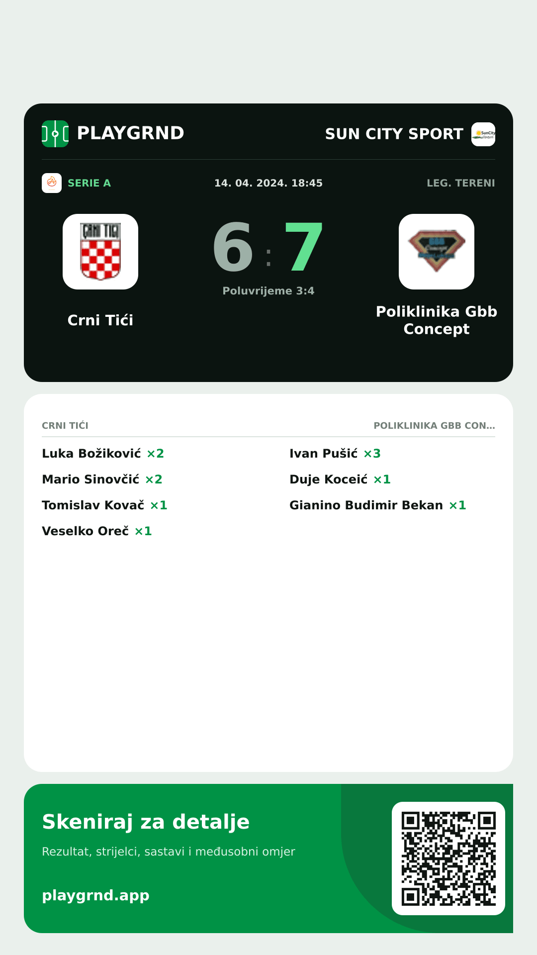 Story slika: Crni Tići 6:7 Poliklinika Gbb Concept