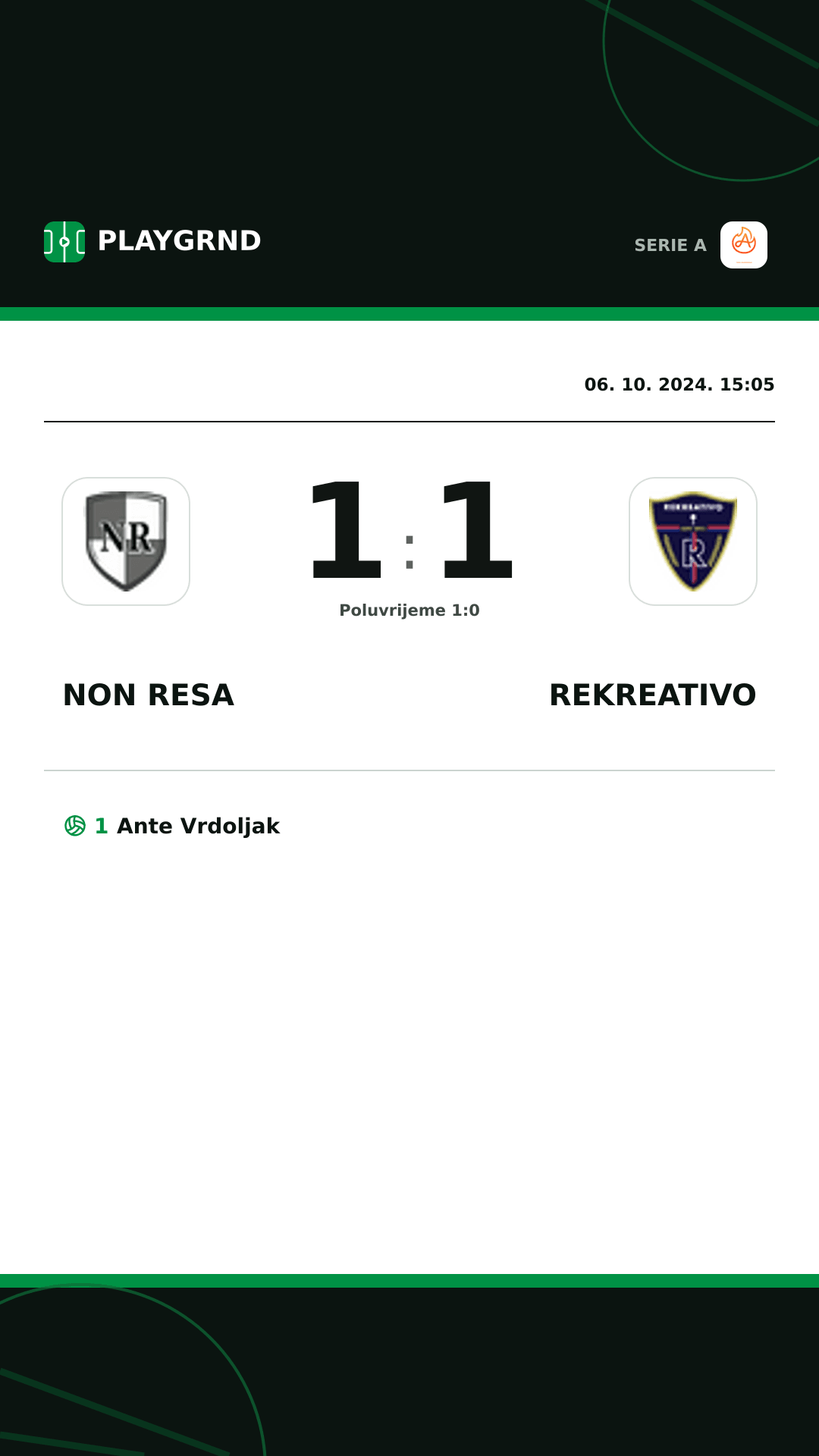 Instagram slika: Non Resa 1:1 Rekreativo