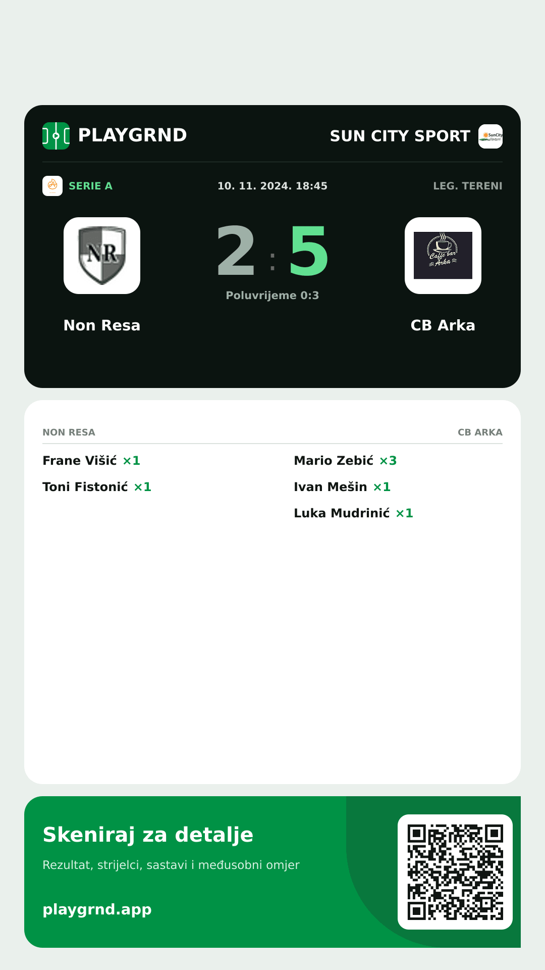 Story slika: Non Resa 2:5 CB Arka