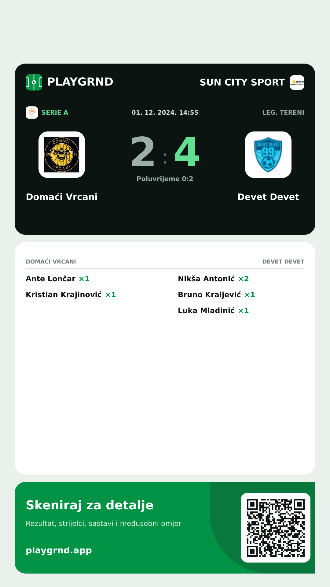 Story slika: Domaći Vrcani 2:4 Devet Devet