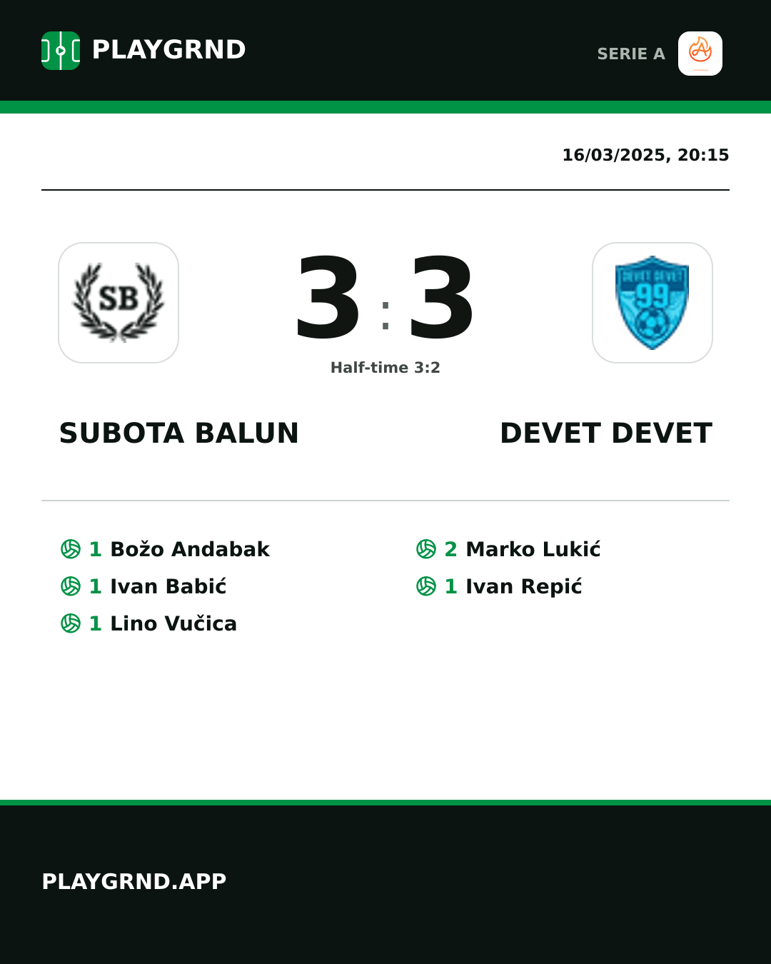 Instagram artwork: Subota Balun 3:3 Devet Devet