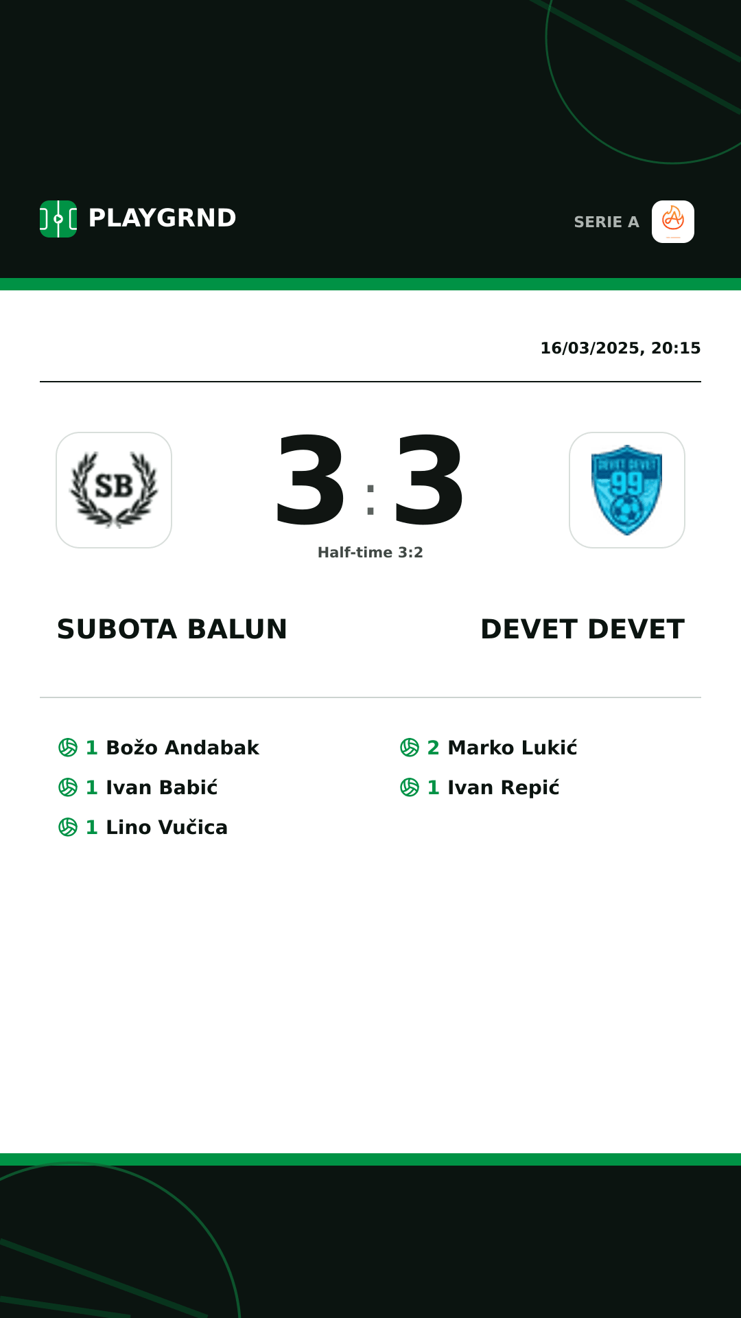 Instagram artwork: Subota Balun 3:3 Devet Devet