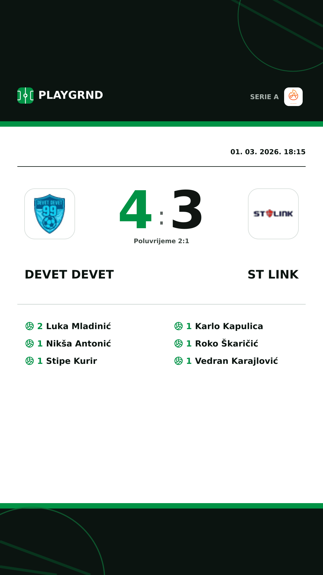 Instagram slika: Devet Devet 4:3 ST Link