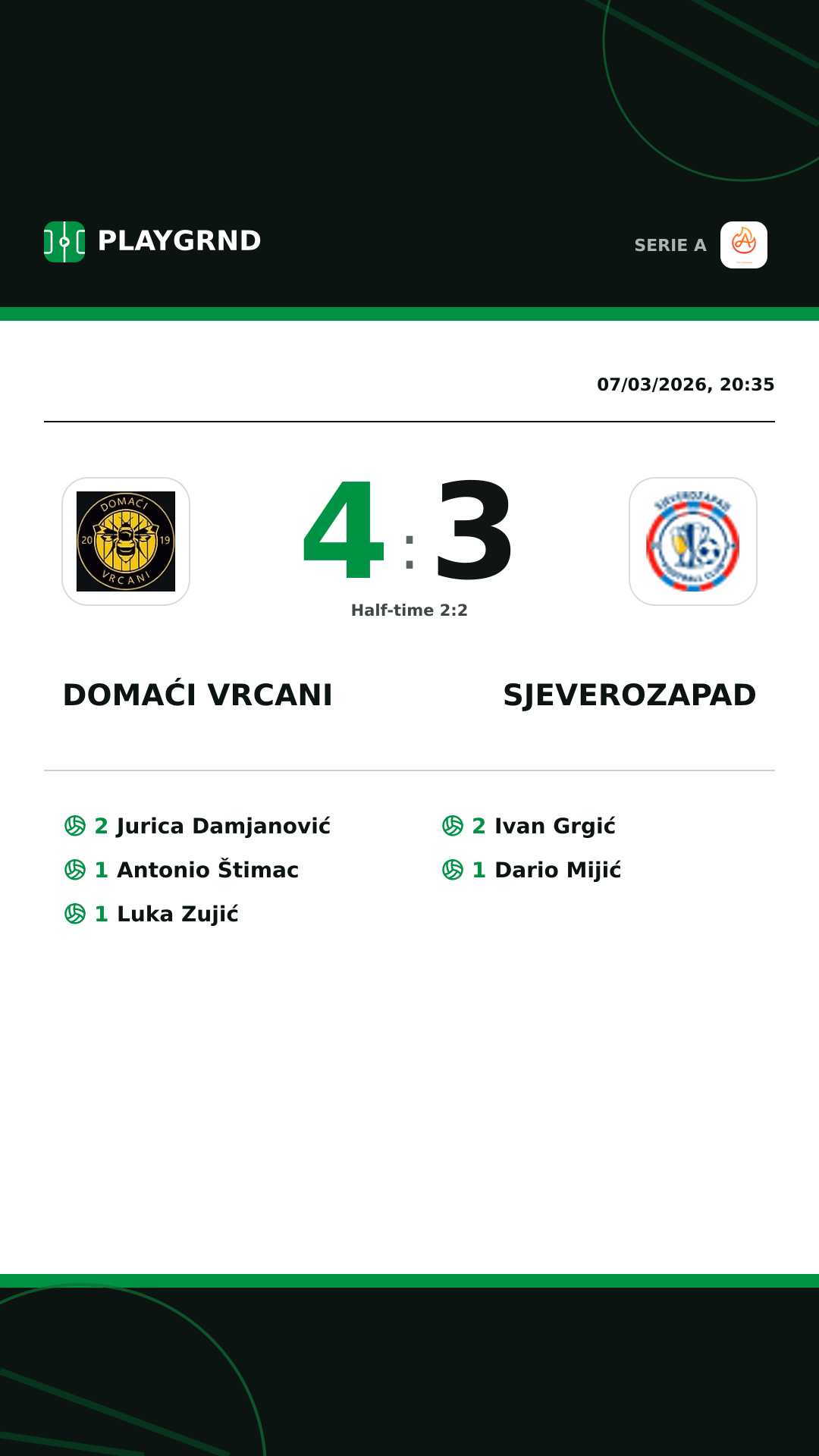 Instagram artwork: Domaći Vrcani 4:3 Sjeverozapad