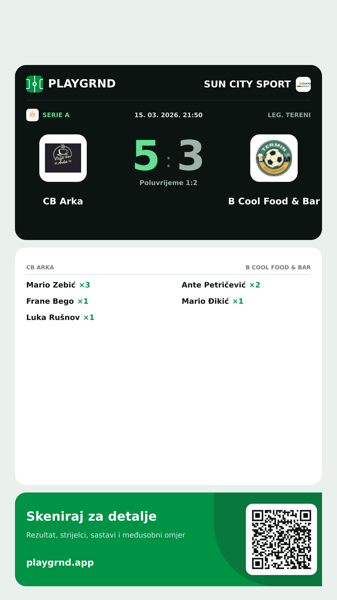 Story slika: CB Arka 5:3 B Cool Food & Bar