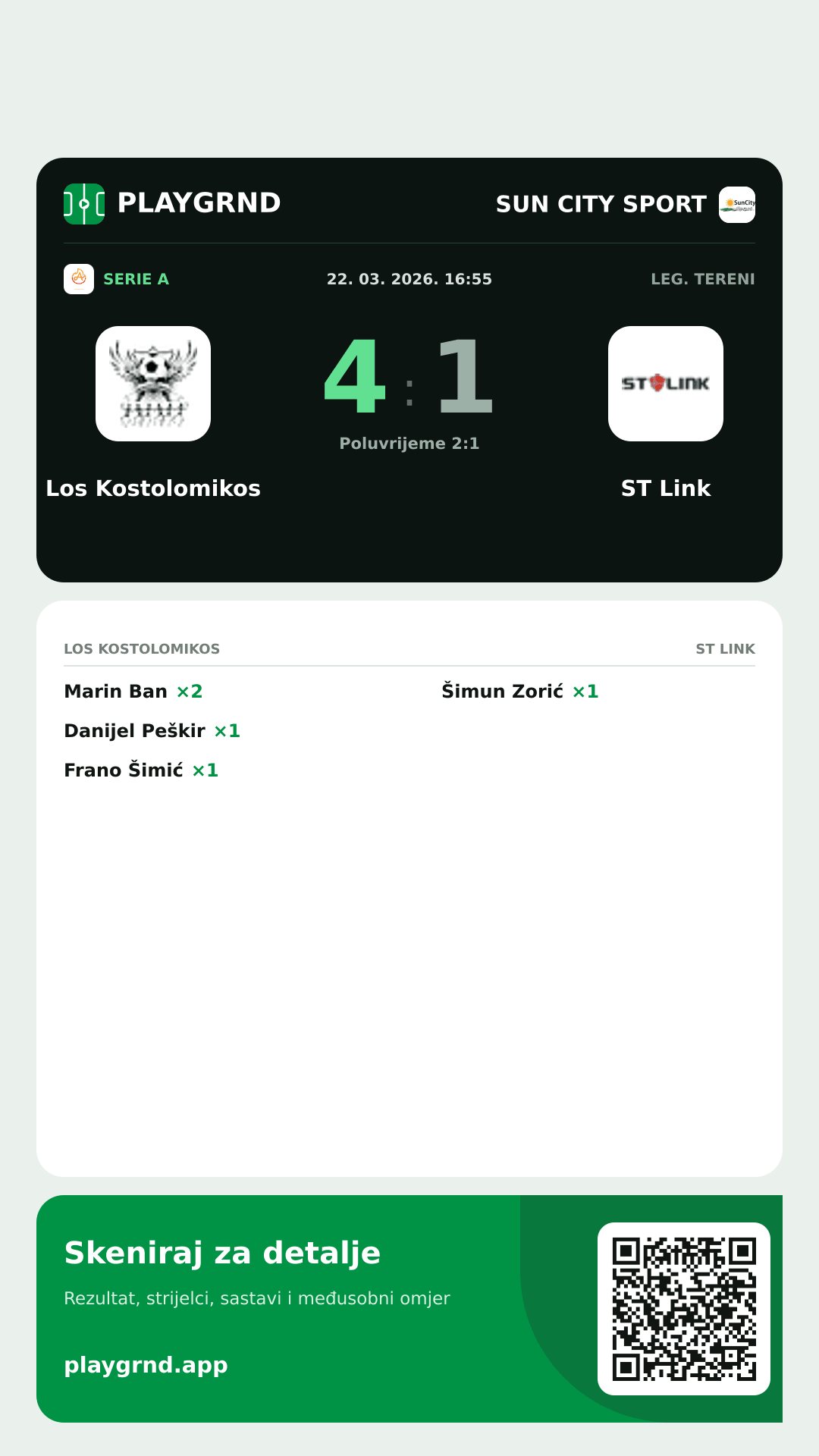 Story slika: Los Kostolomikos 4:1 ST Link