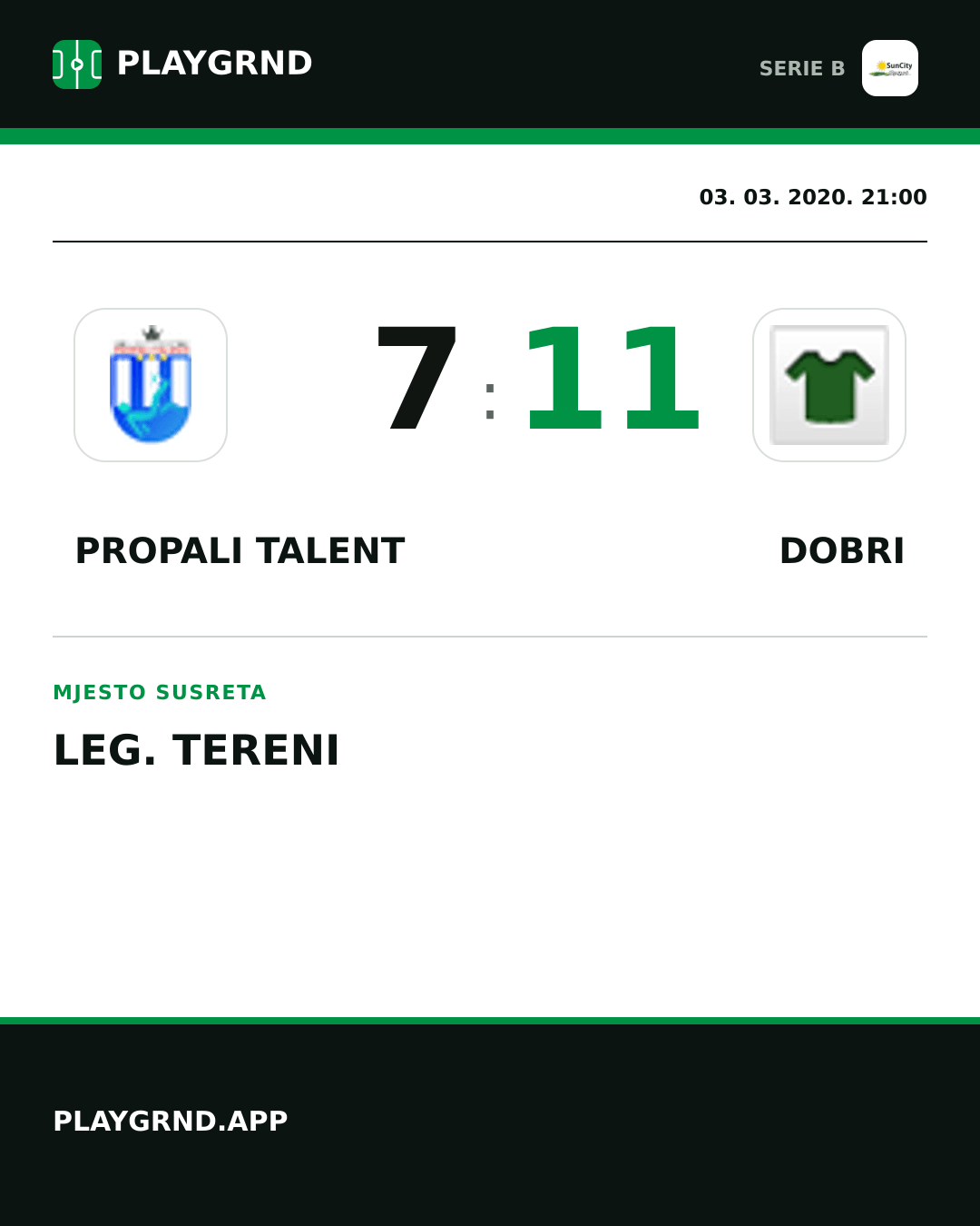 Instagram slika: Propali Talent 7:11 Dobri