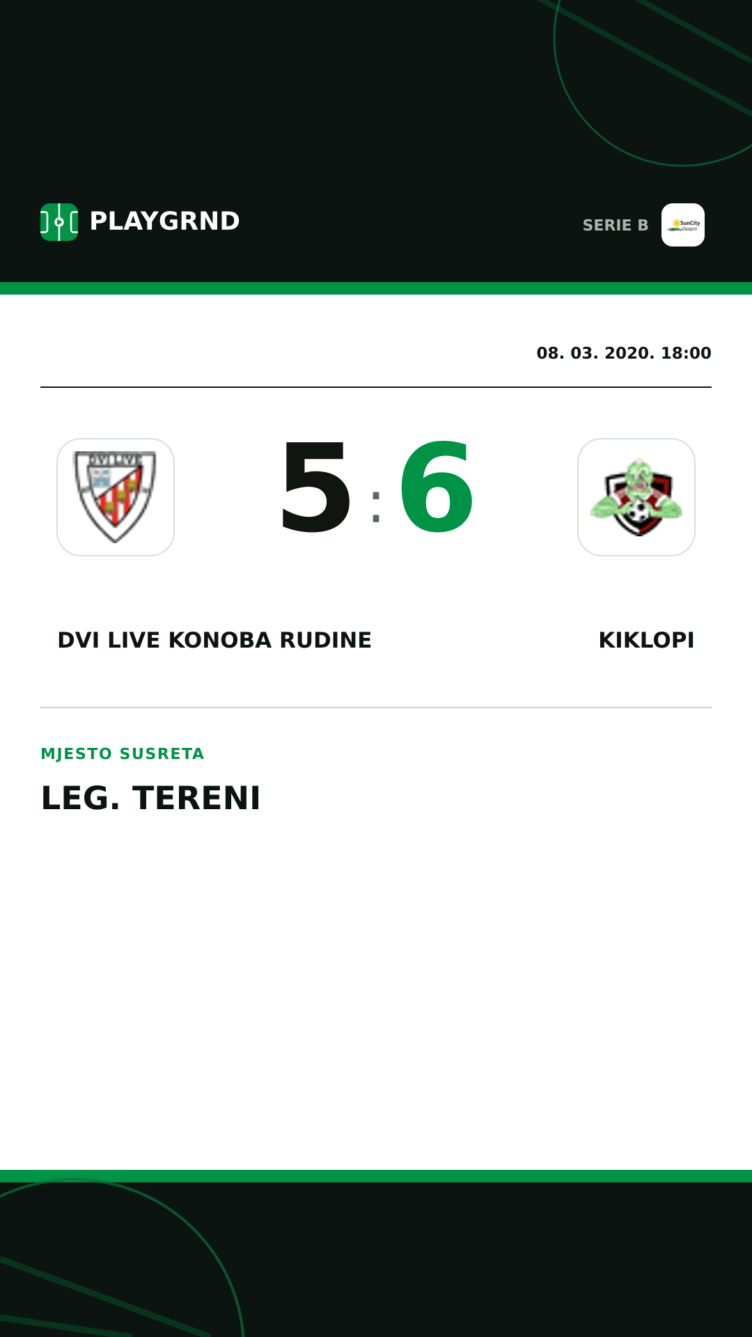 Instagram slika: Dvi Live Konoba Rudine 5:6 Kiklopi
