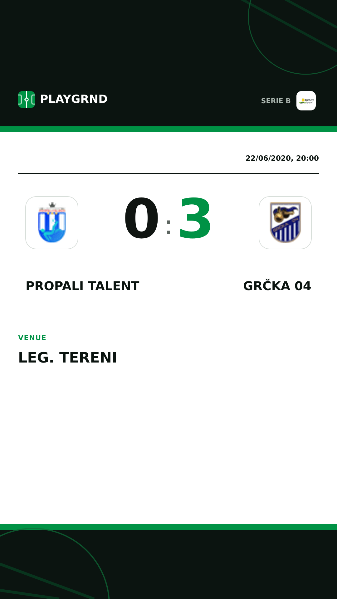 Instagram artwork: Propali Talent 0:3 Grčka 04
