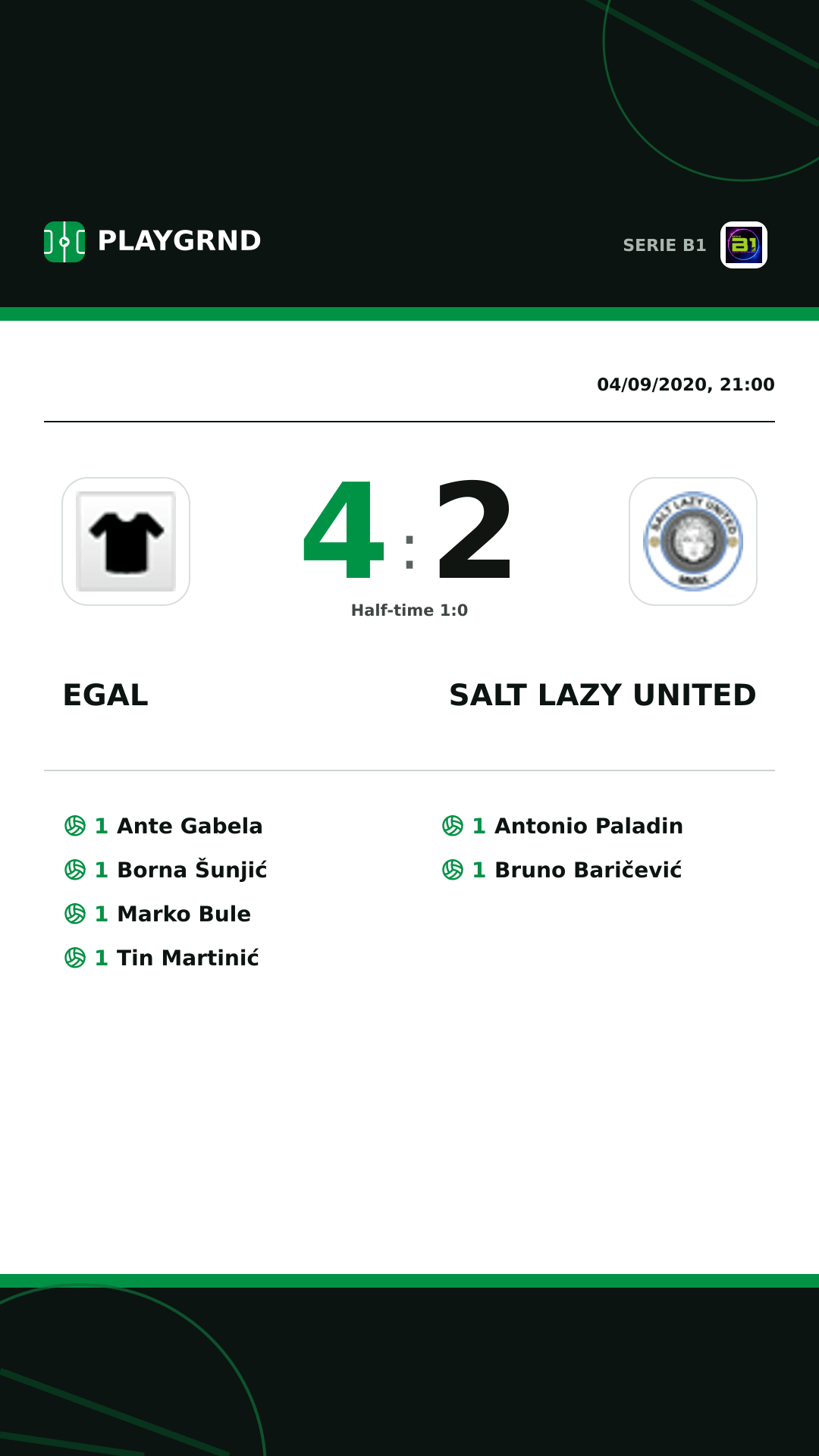 Instagram artwork: Egal 4:2 Salt Lazy United