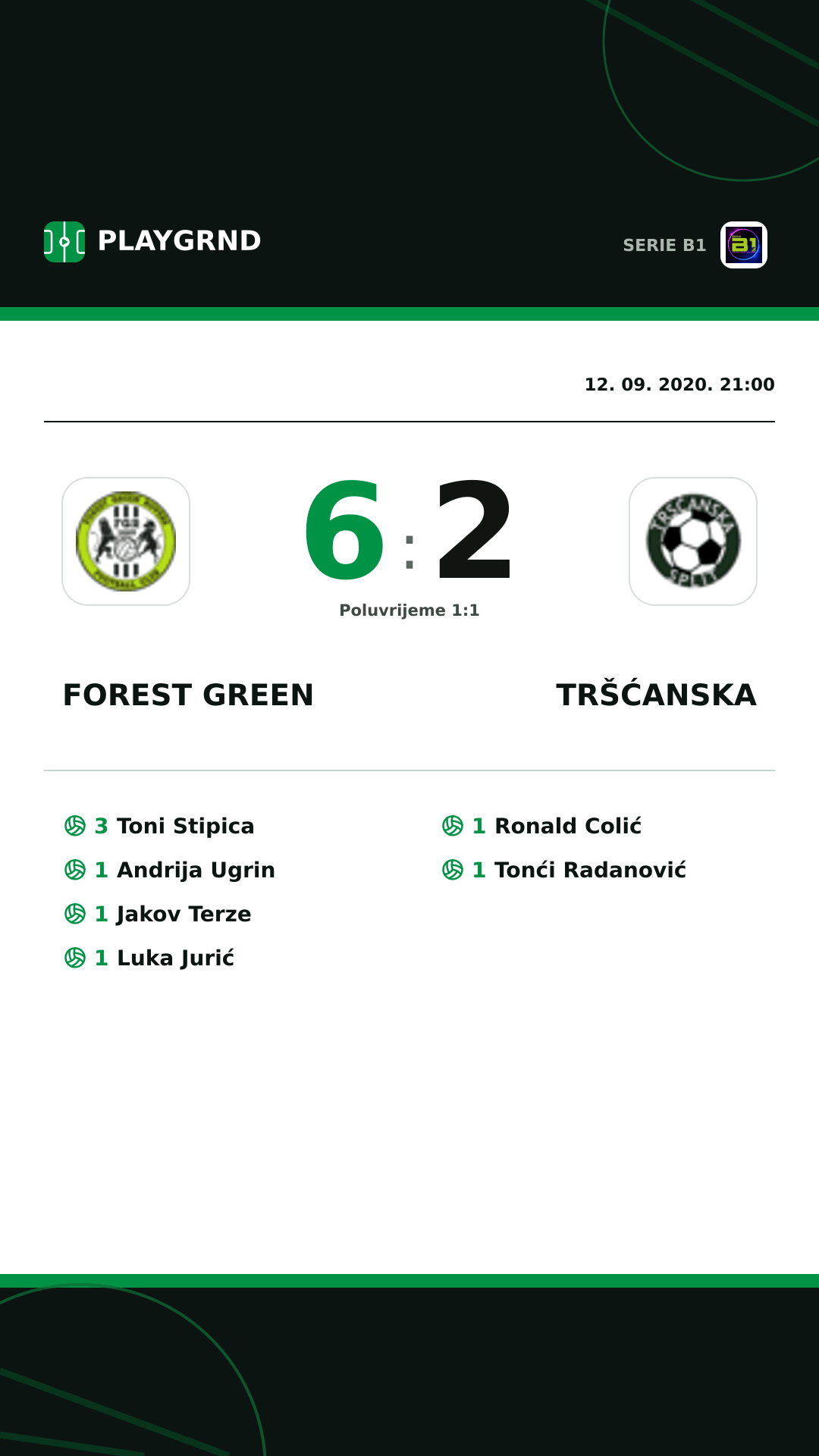 Instagram slika: Forest Green 6:2 Tršćanska