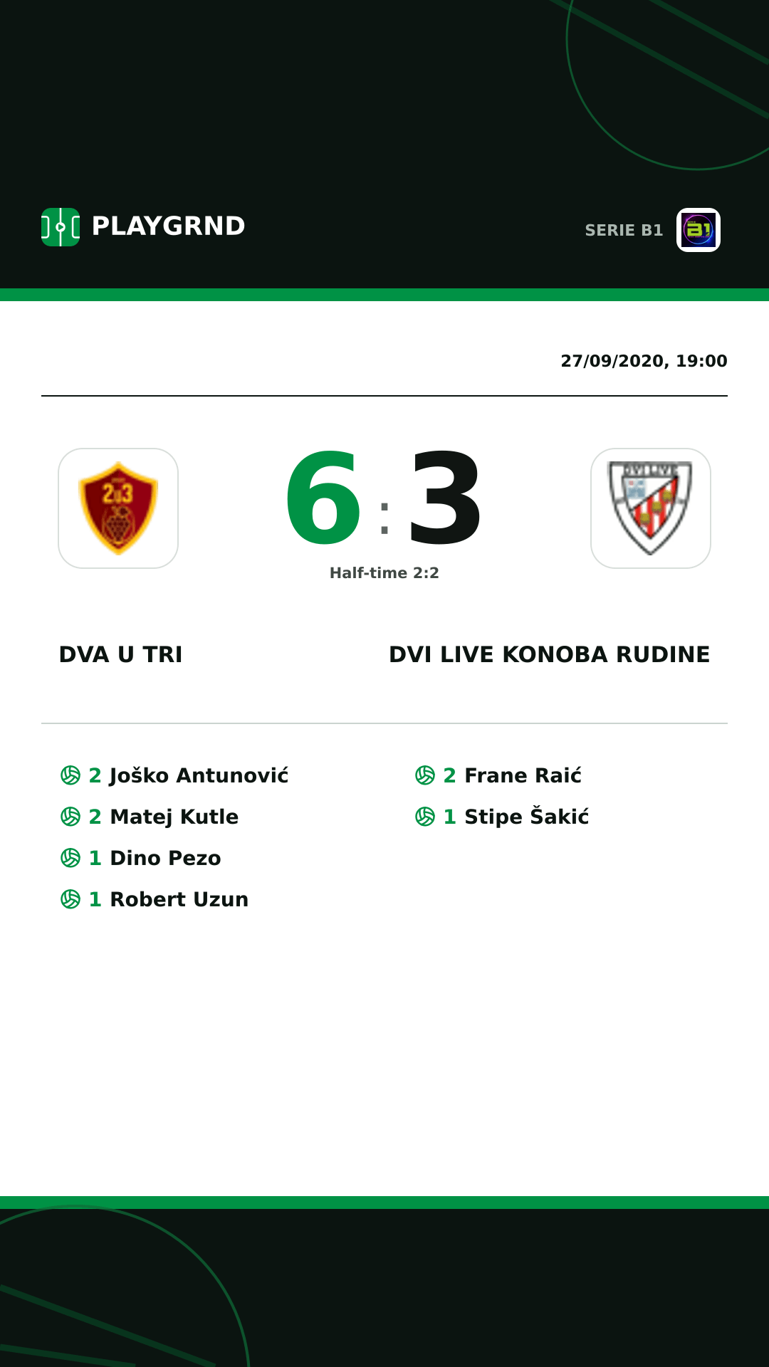 Instagram artwork: Dva U Tri 6:3 Dvi Live Konoba Rudine