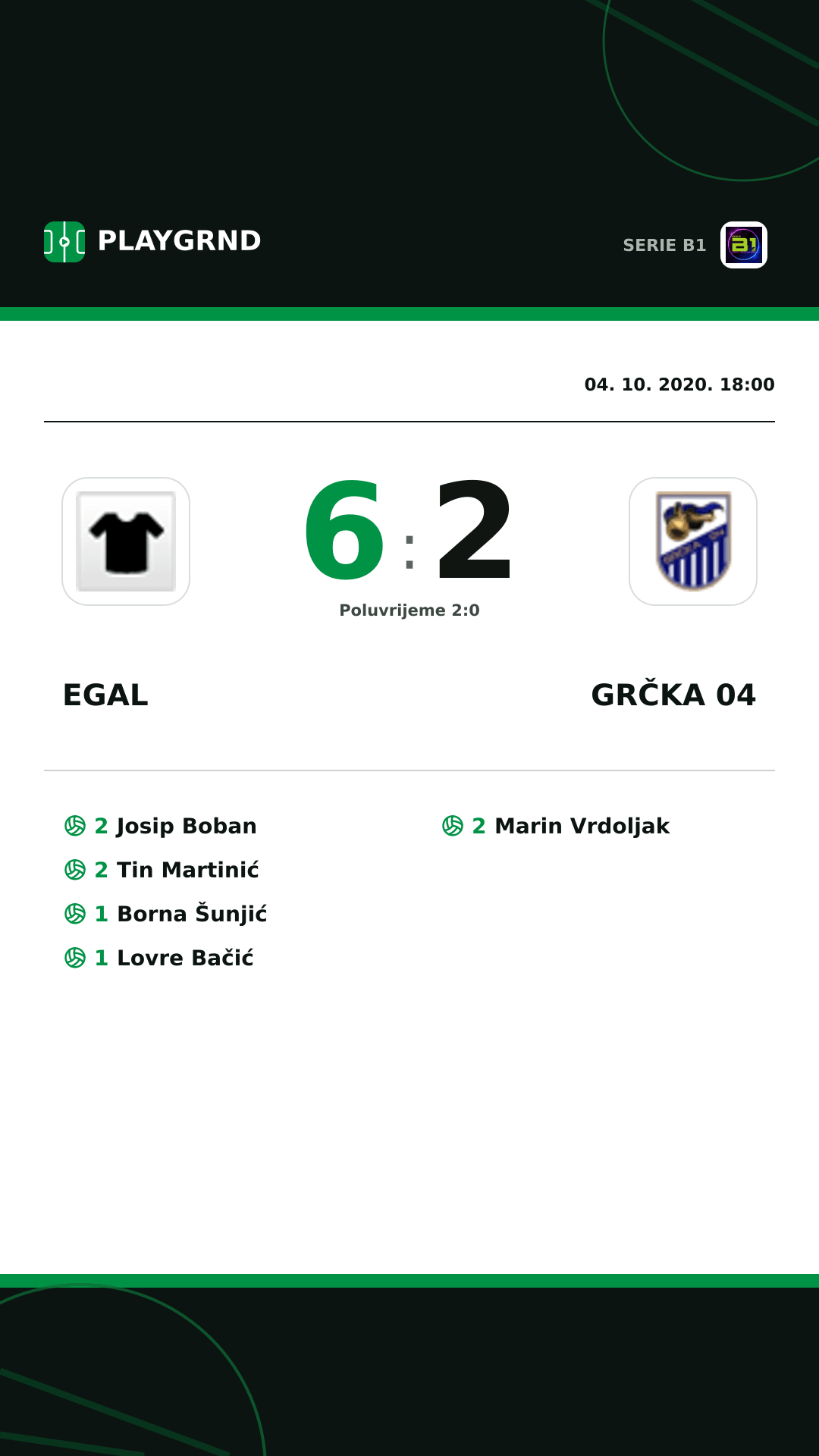 Instagram slika: Egal 6:2 Grčka 04