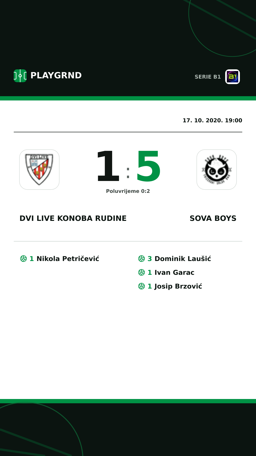 Instagram slika: Dvi Live Konoba Rudine 1:5 Sova Boys