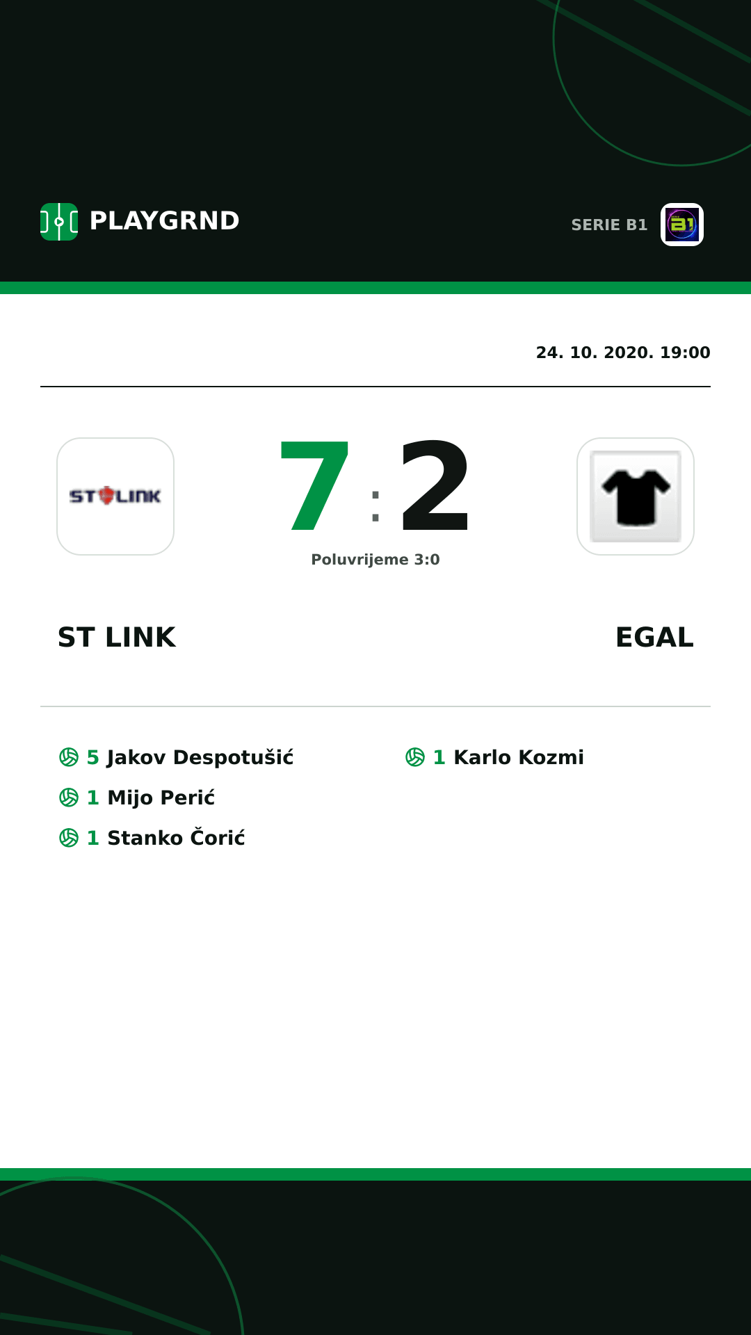 Instagram slika: ST Link 7:2 Egal