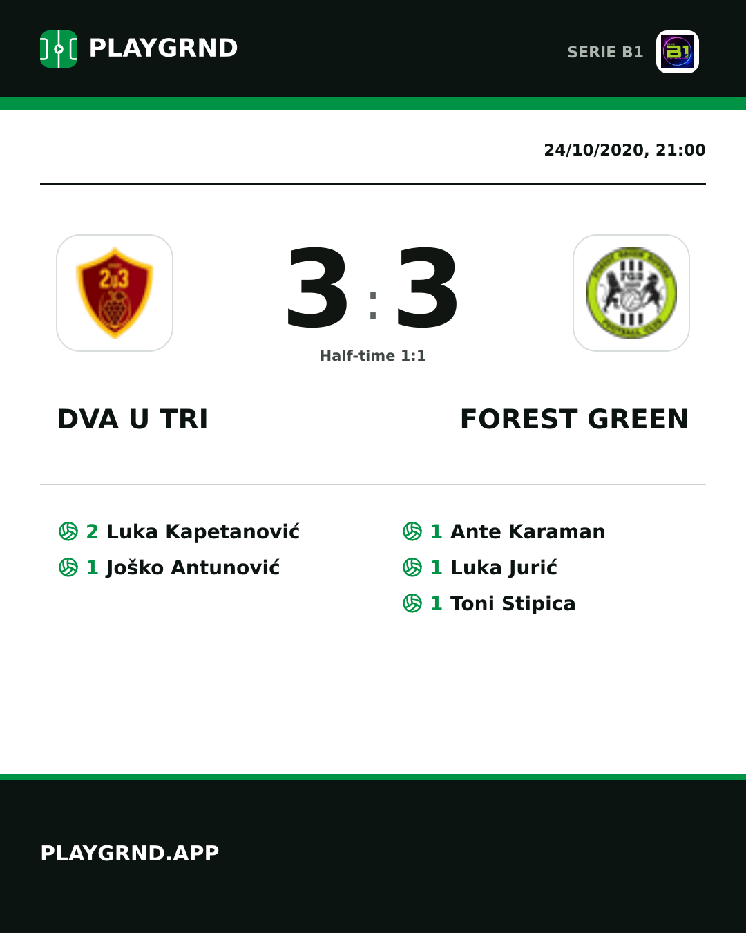 Instagram artwork: Dva U Tri 3:3 Forest Green