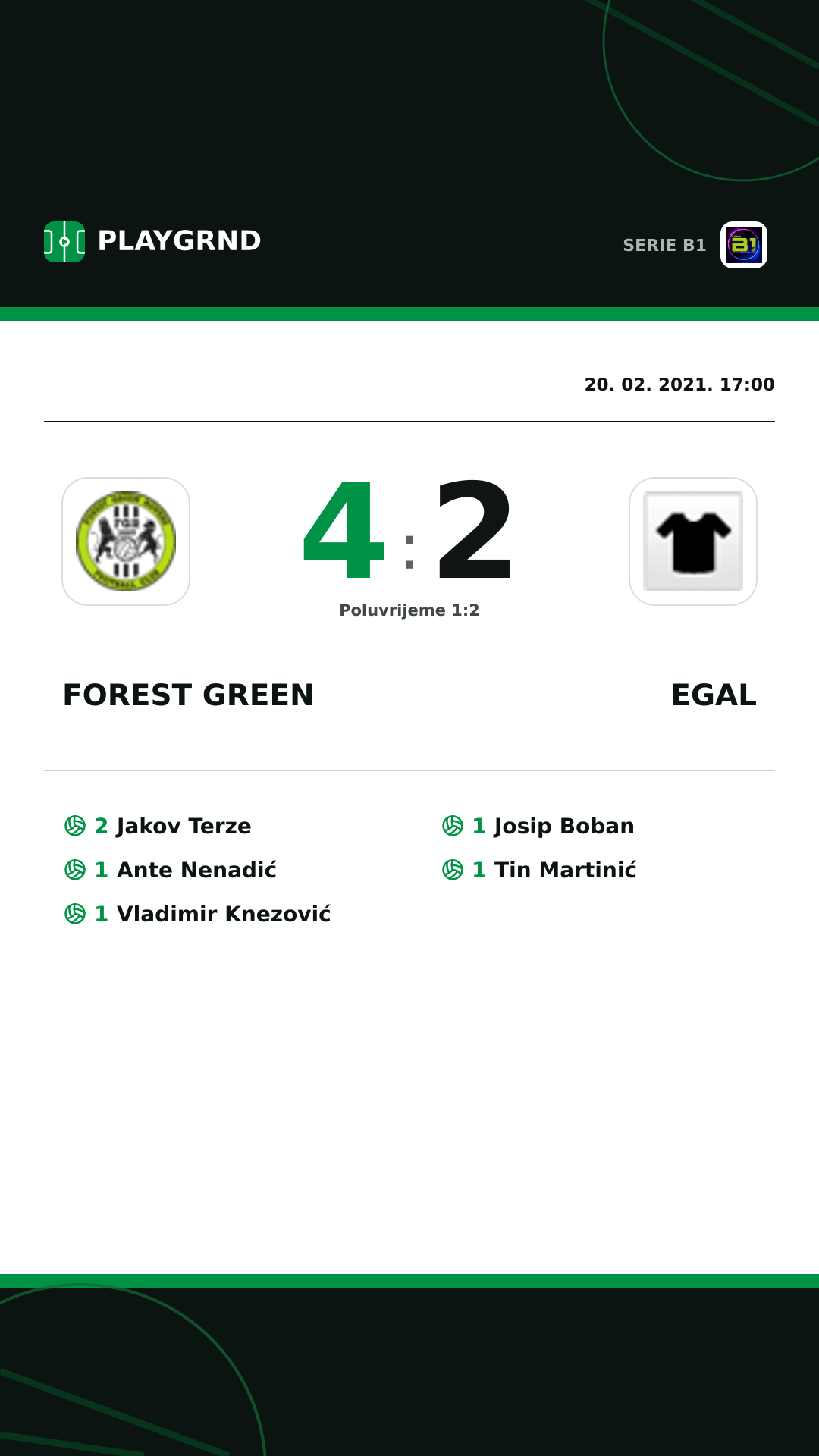 Instagram slika: Forest Green 4:2 Egal