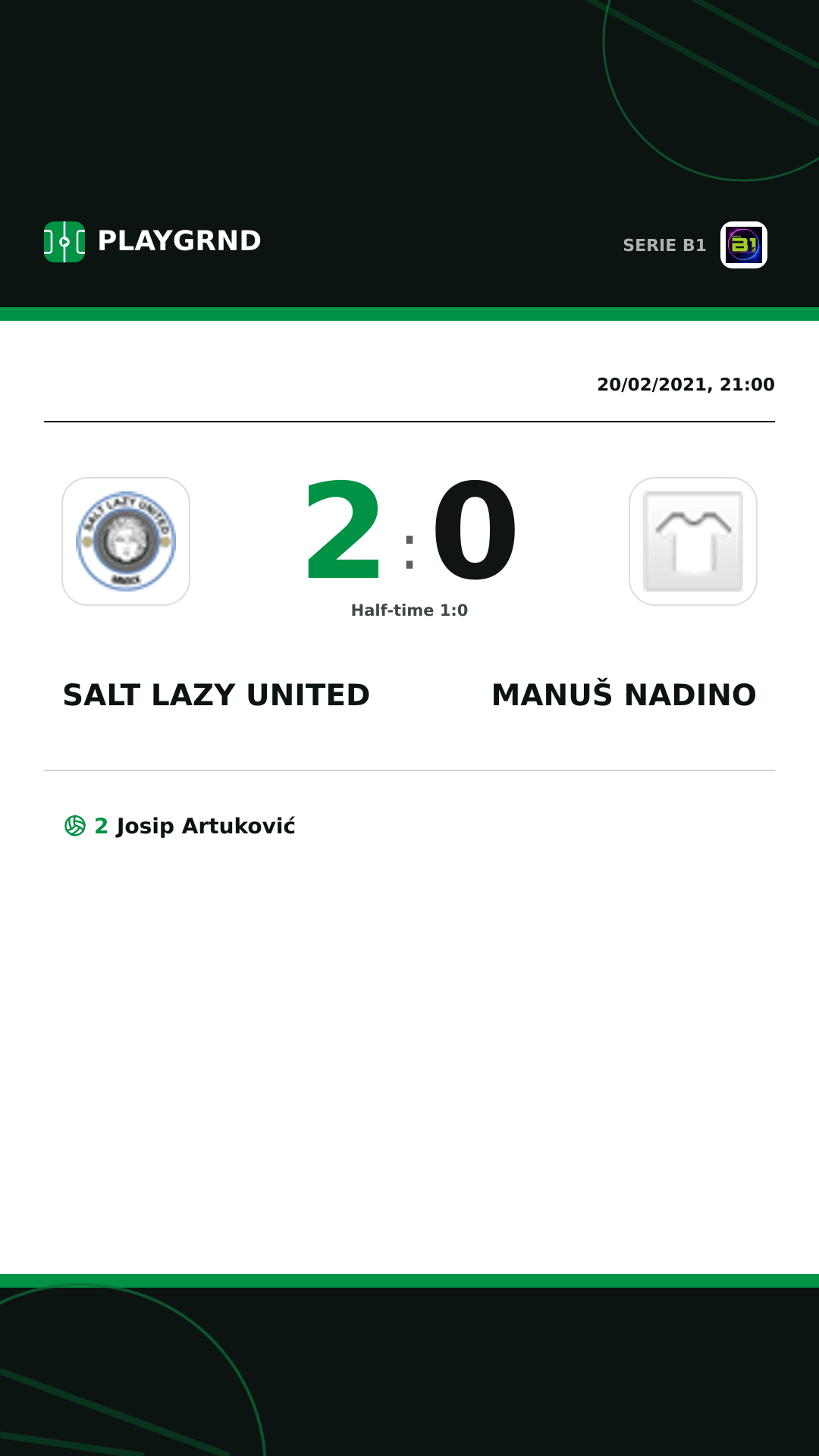 Instagram artwork: Salt Lazy United 2:0 Manuš Nadino