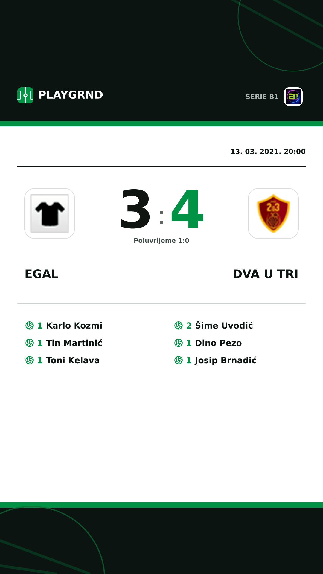 Instagram slika: Egal 3:4 Dva U Tri