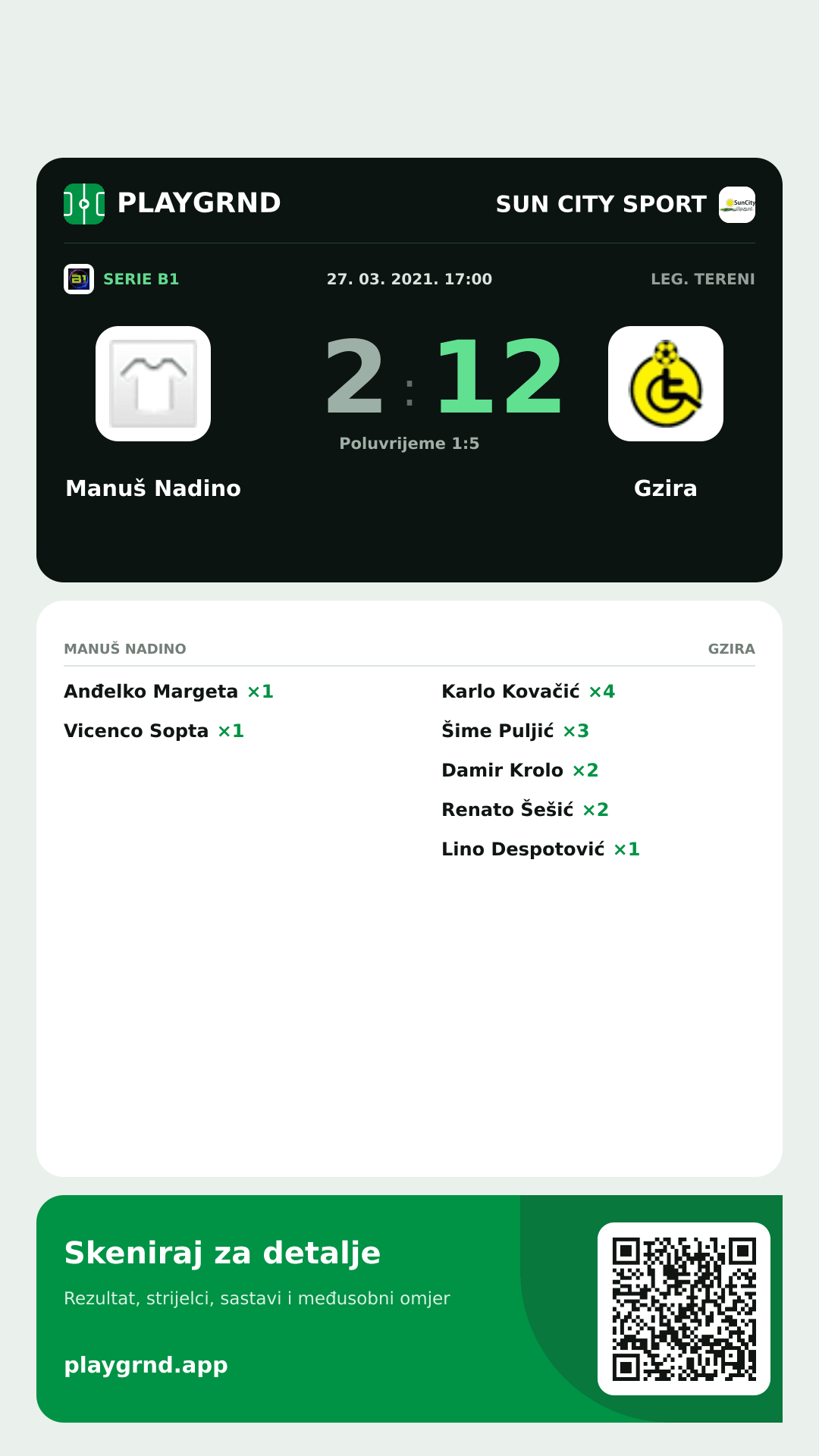 Story slika: Manuš Nadino 2:12 Gzira