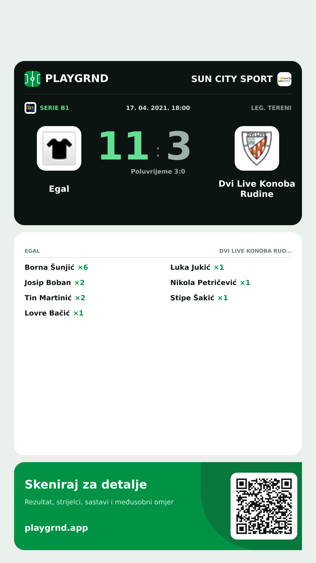 Story slika: Egal 11:3 Dvi Live Konoba Rudine