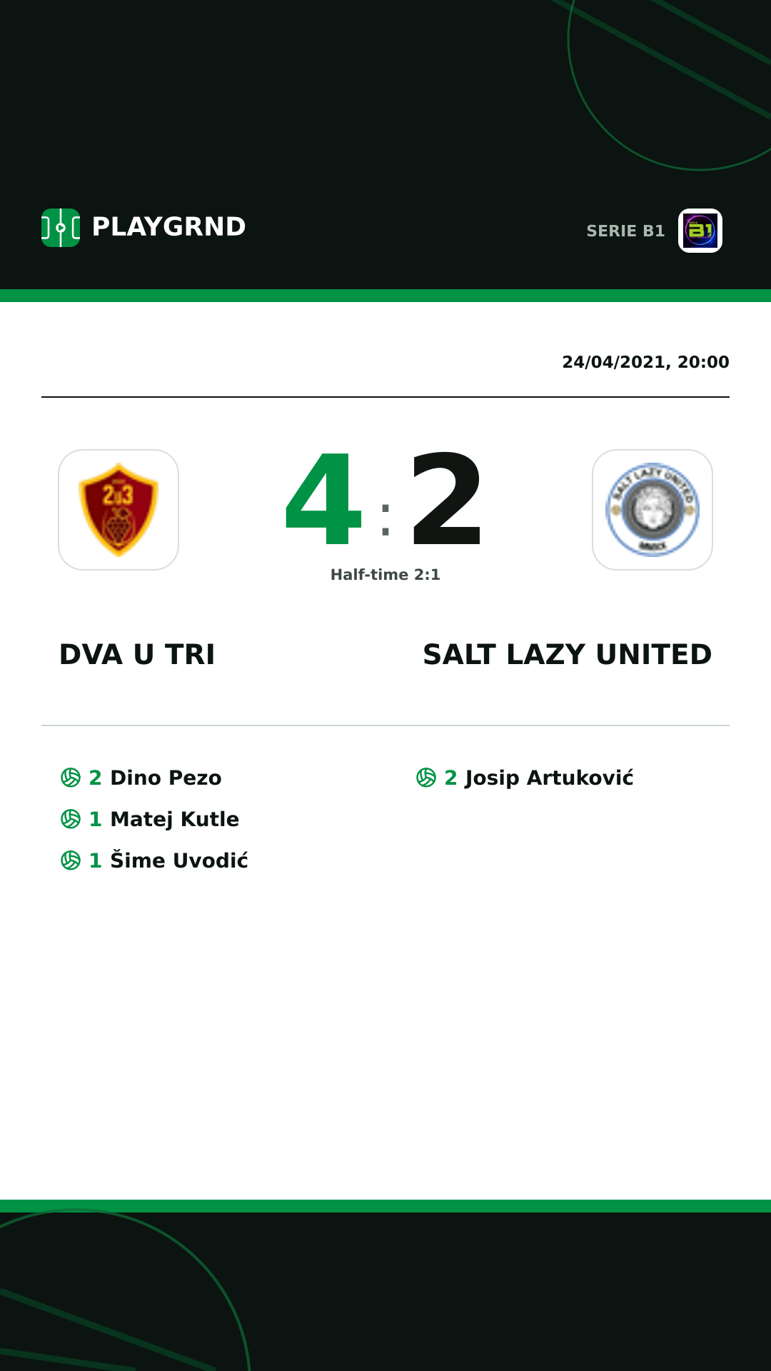 Instagram artwork: Dva U Tri 4:2 Salt Lazy United