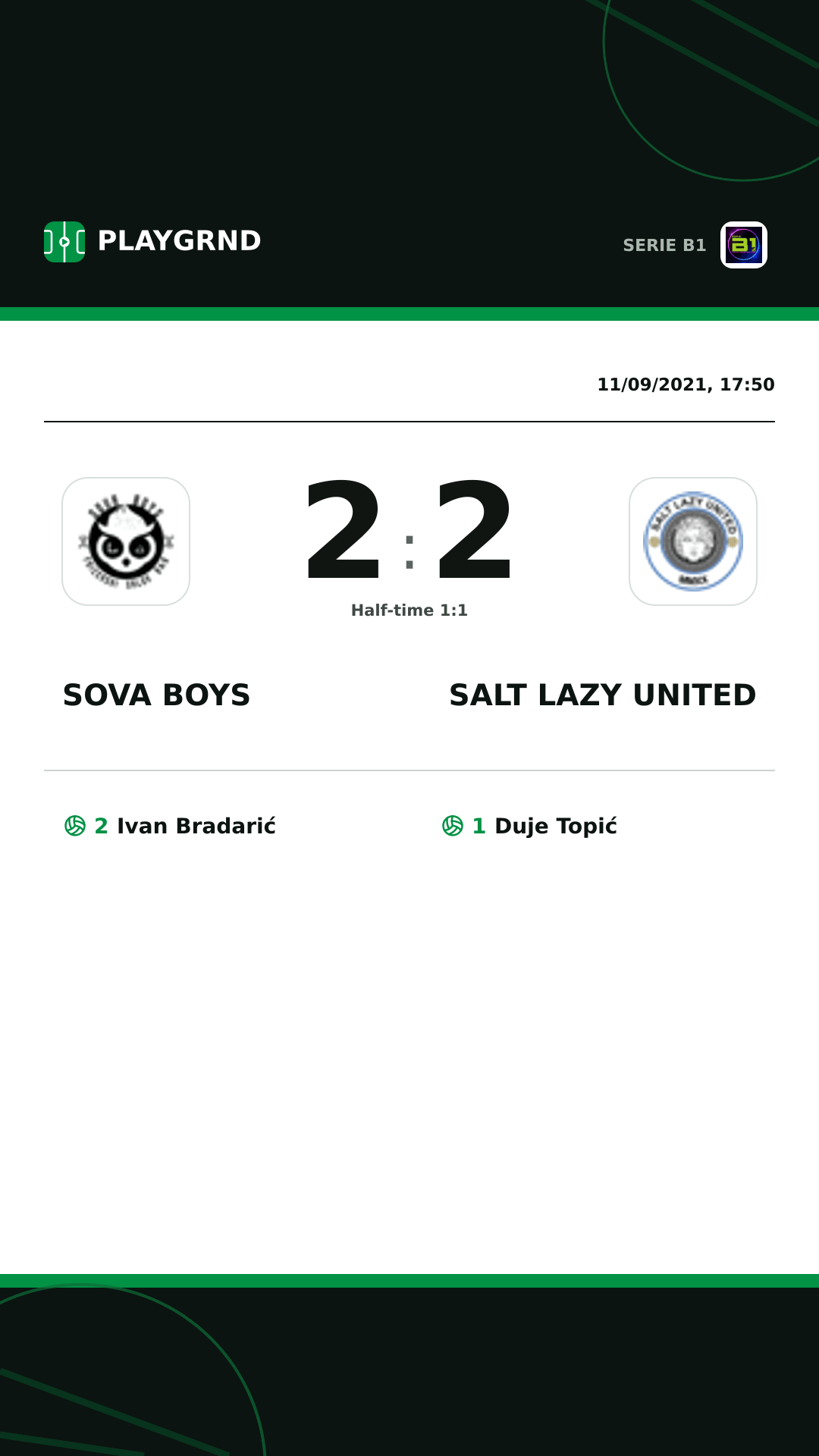 Instagram artwork: Sova Boys 2:2 Salt Lazy United