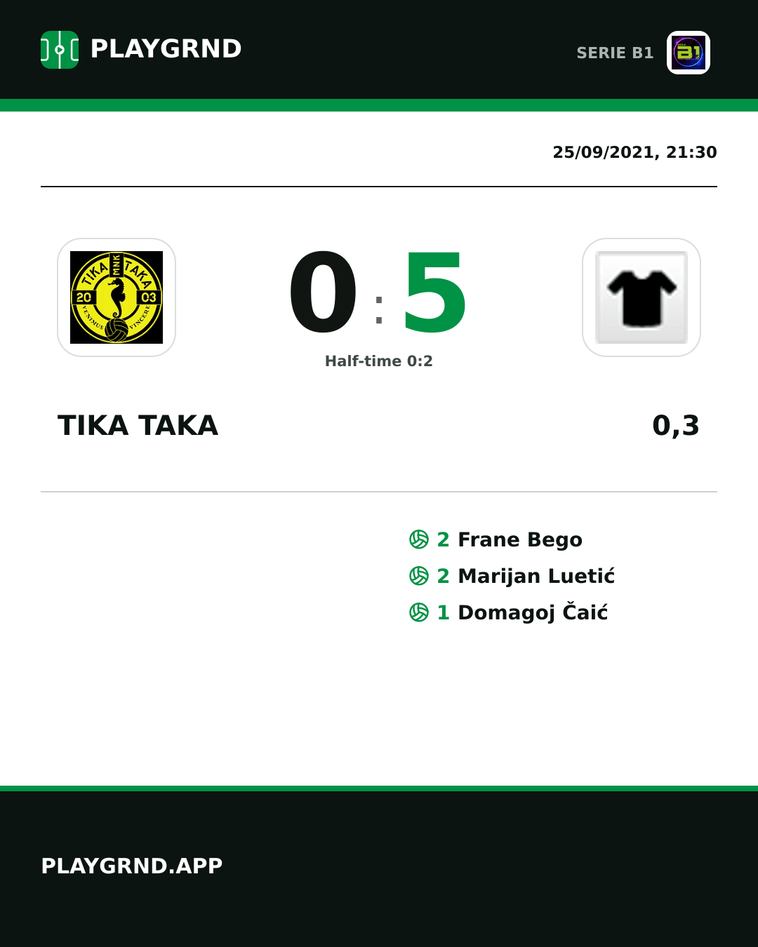 Instagram artwork: Tika Taka 0:5 0,3