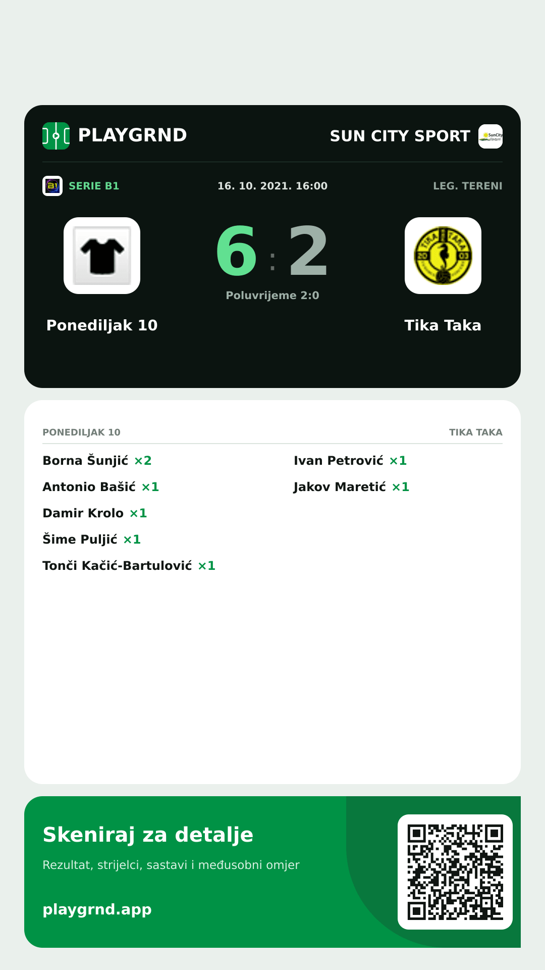 Story slika: Ponediljak 10 6:2 Tika Taka