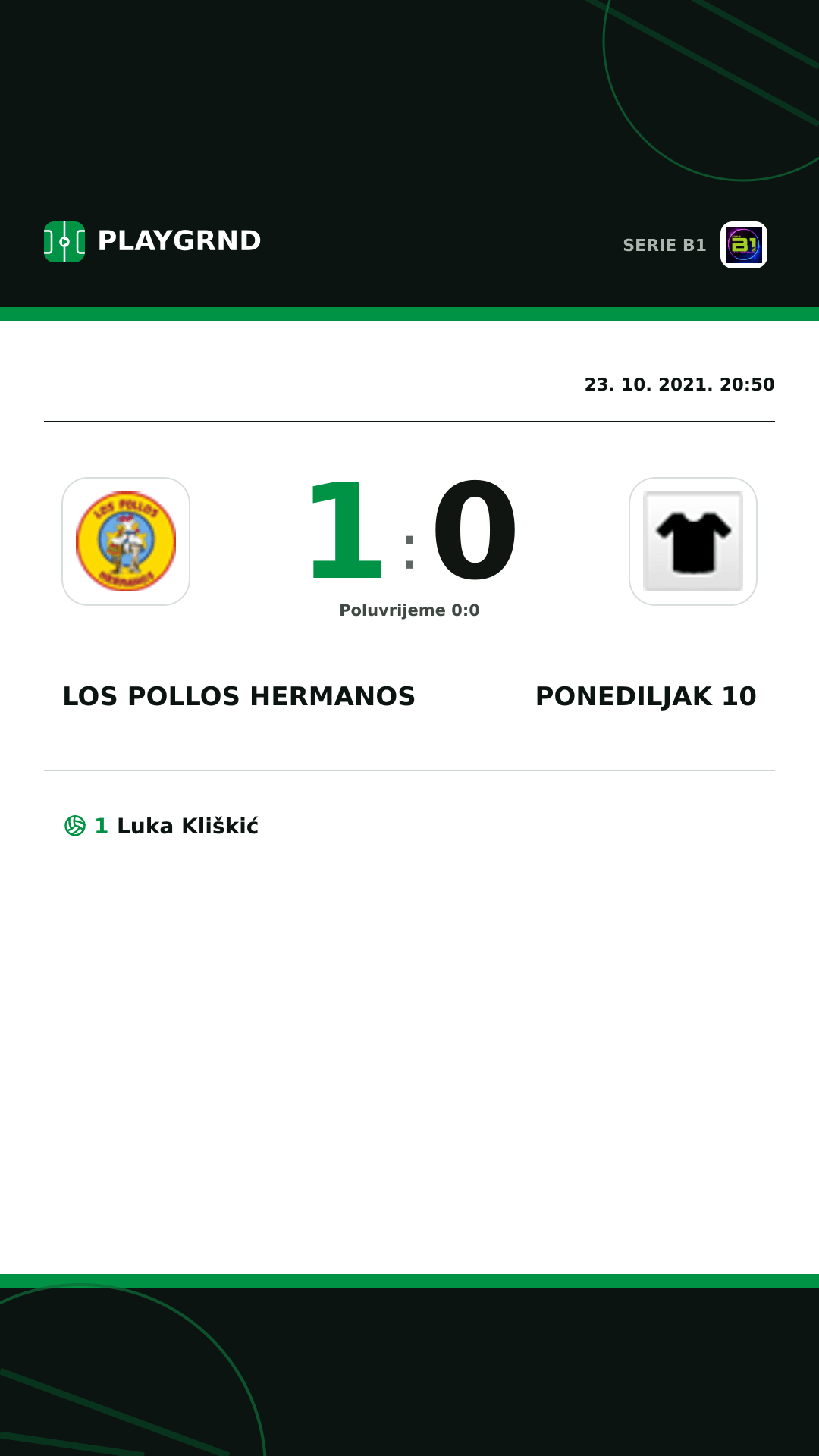 Instagram slika: Los Pollos Hermanos 1:0 Ponediljak 10