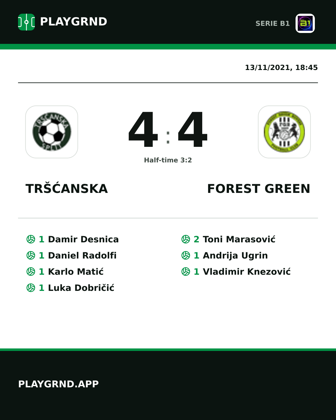 Instagram artwork: Tršćanska 4:4 Forest Green