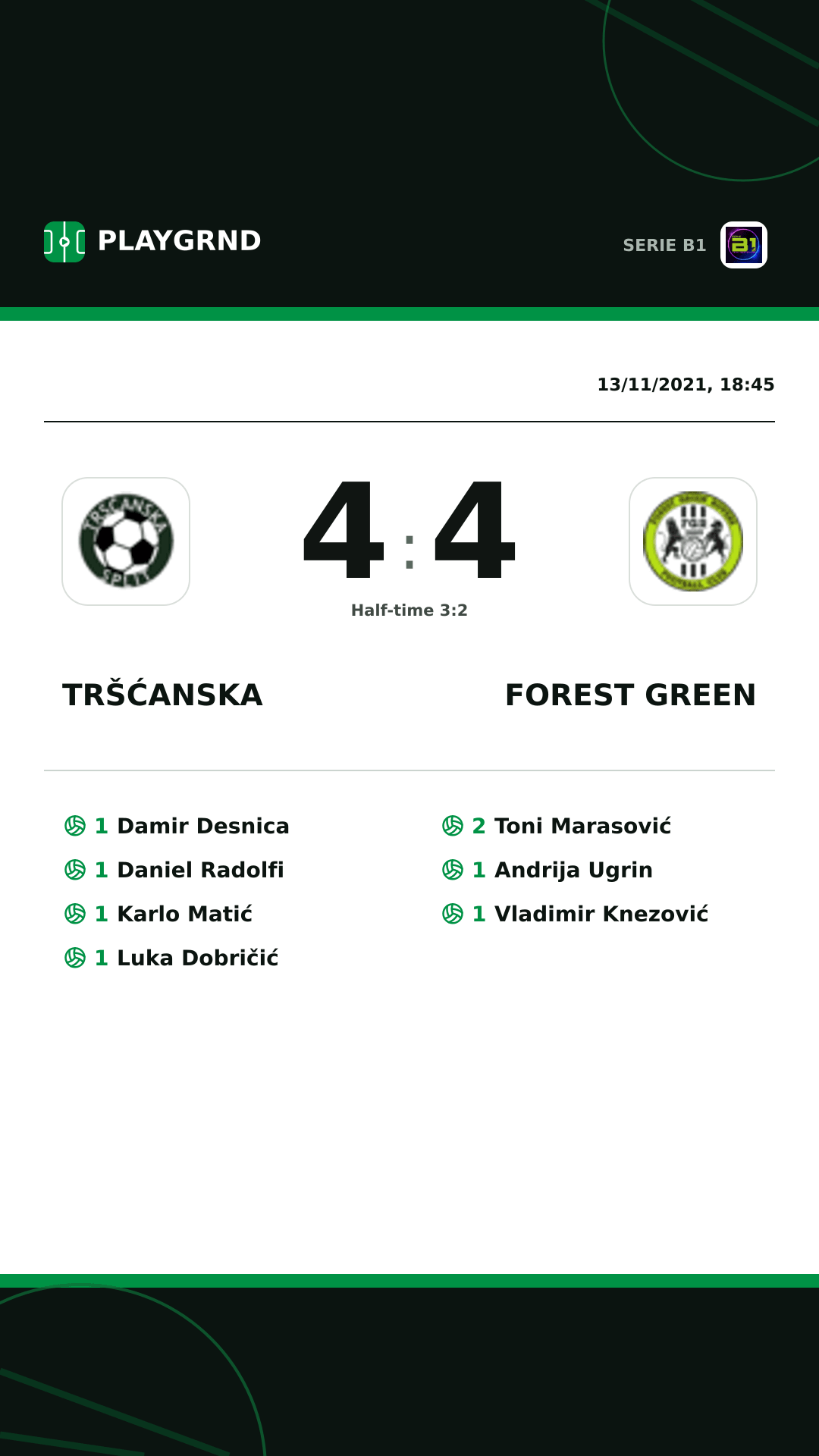 Instagram artwork: Tršćanska 4:4 Forest Green