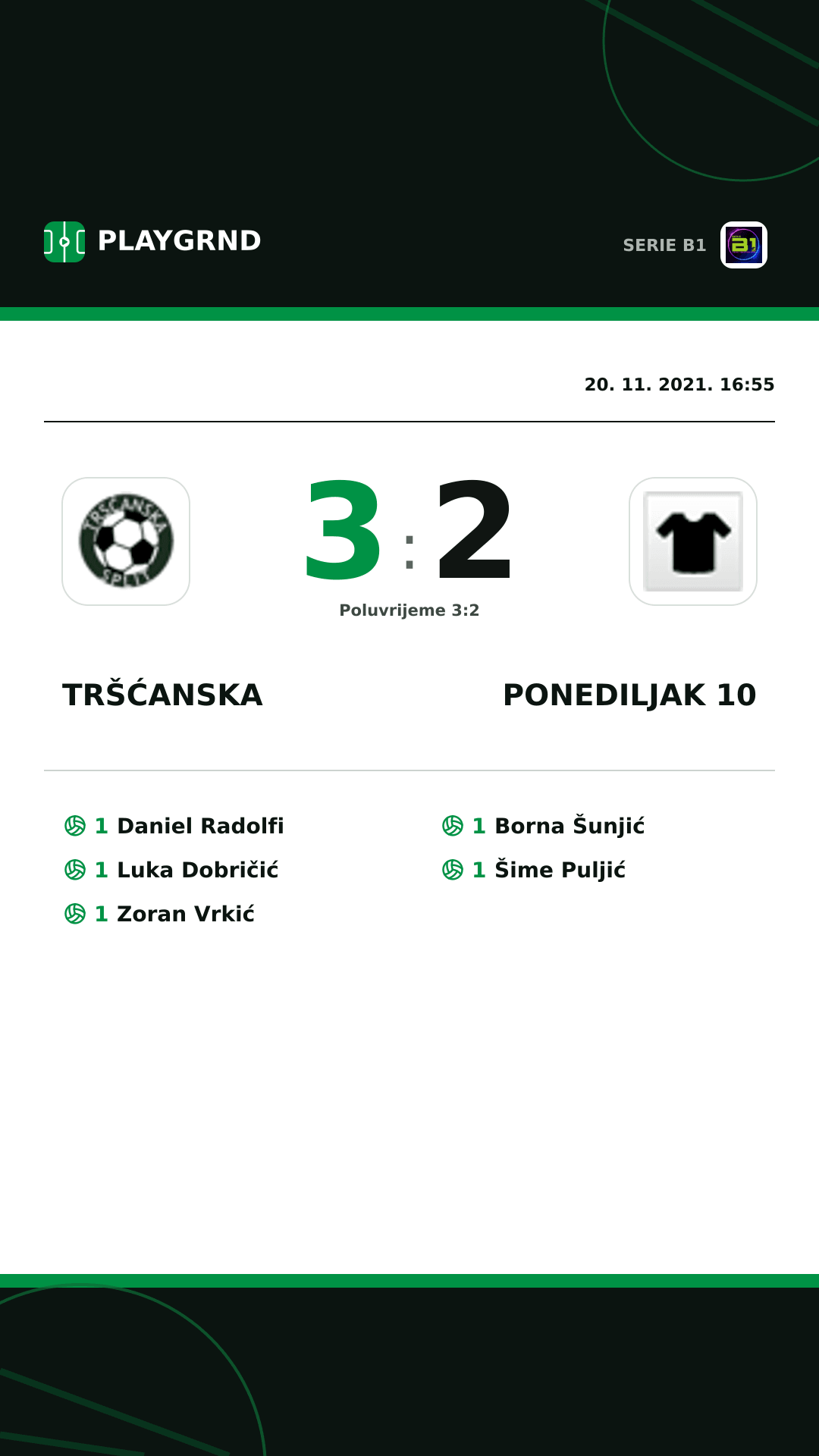 Instagram slika: Tršćanska 3:2 Ponediljak 10