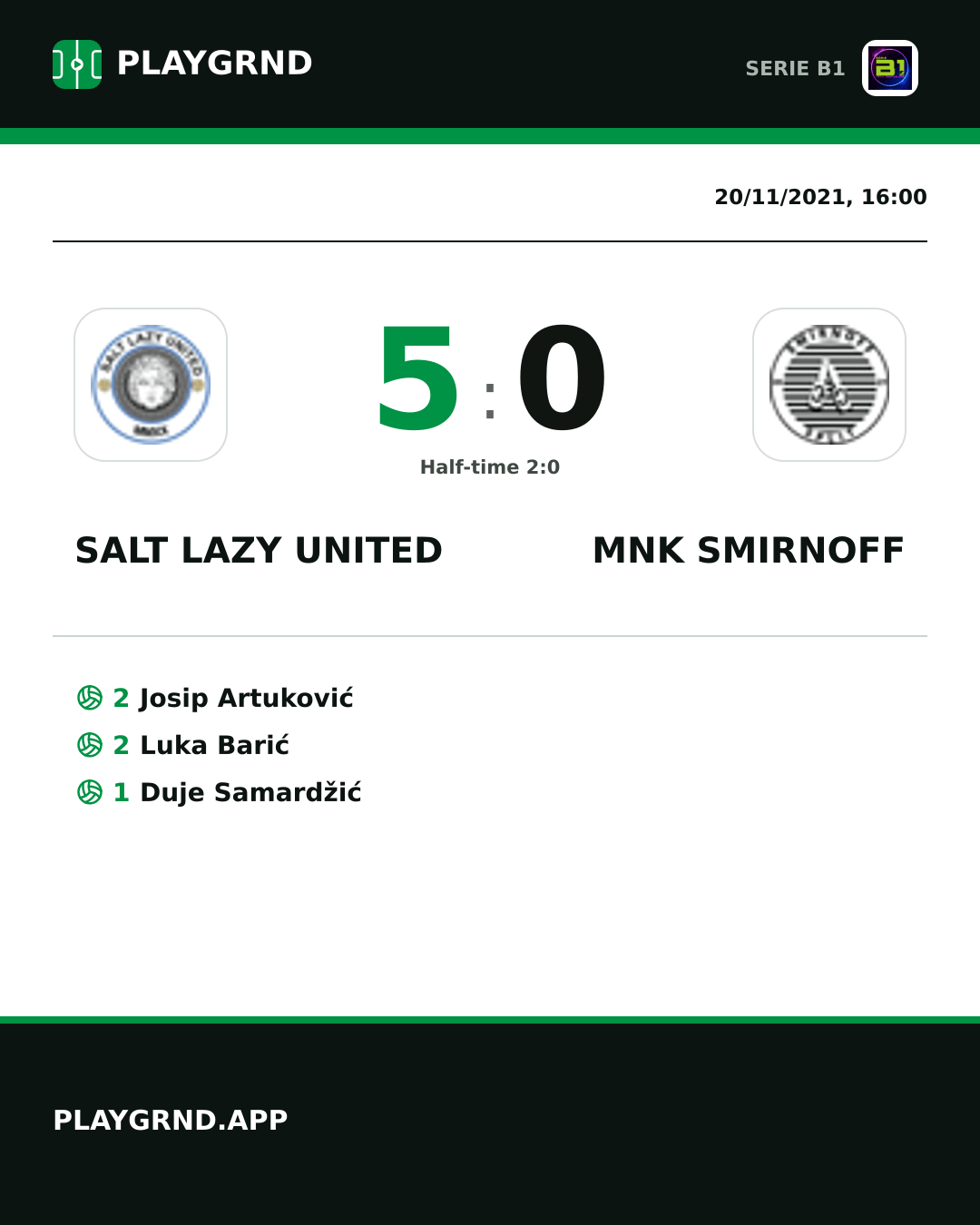 Instagram artwork: Salt Lazy United 5:0 Mnk Smirnoff