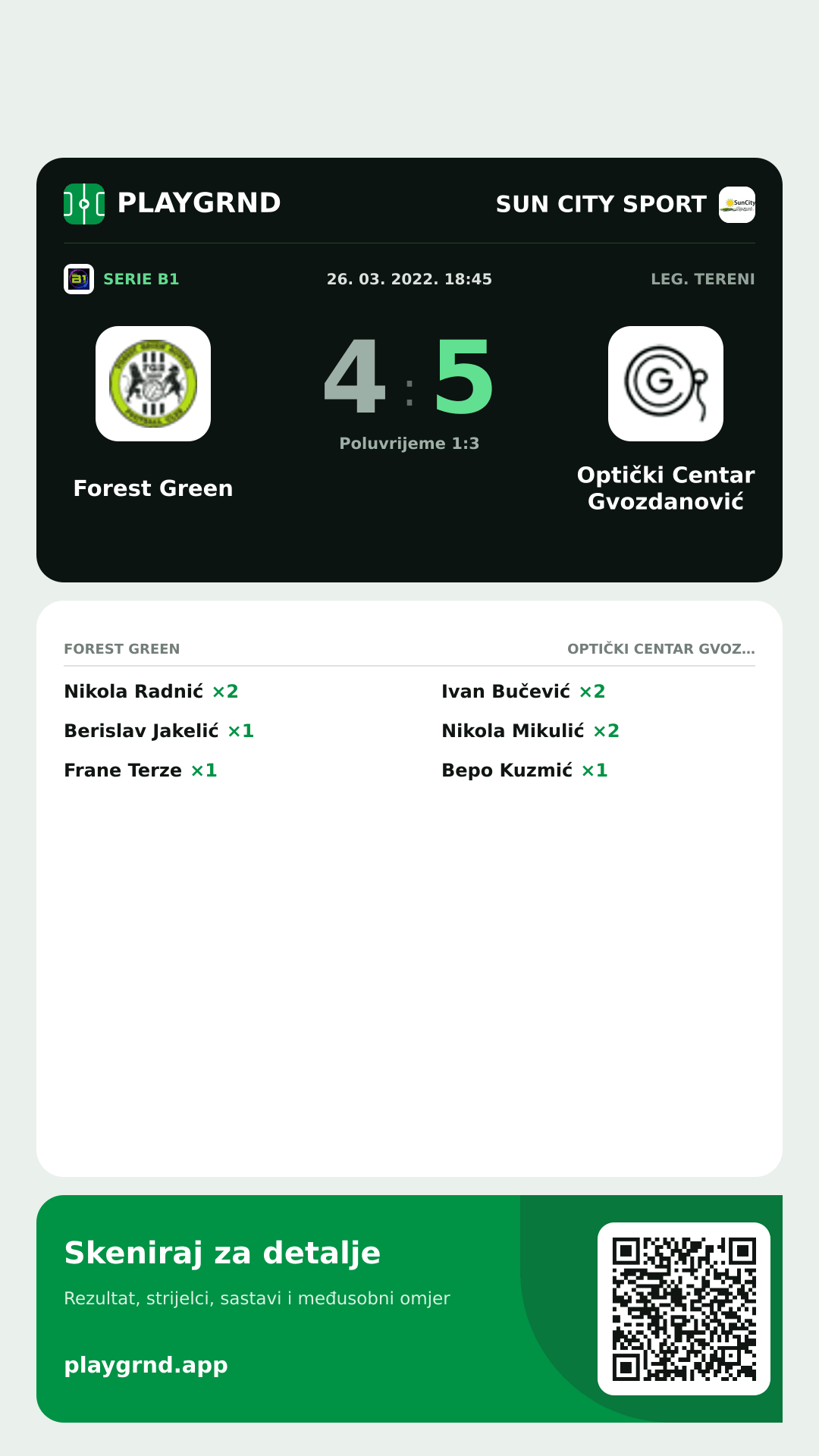 Story slika: Forest Green 4:5 Optički Centar Gvozdanović