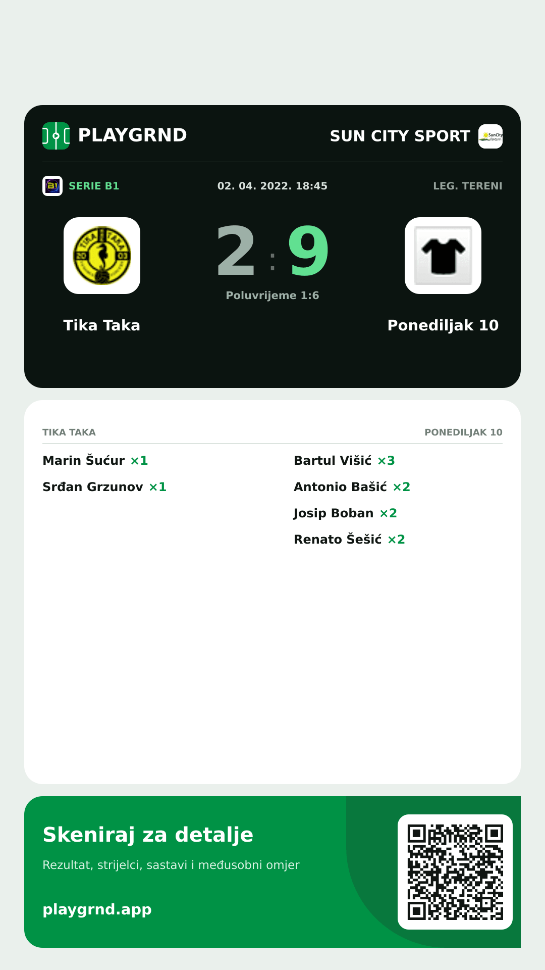 Story slika: Tika Taka 2:9 Ponediljak 10