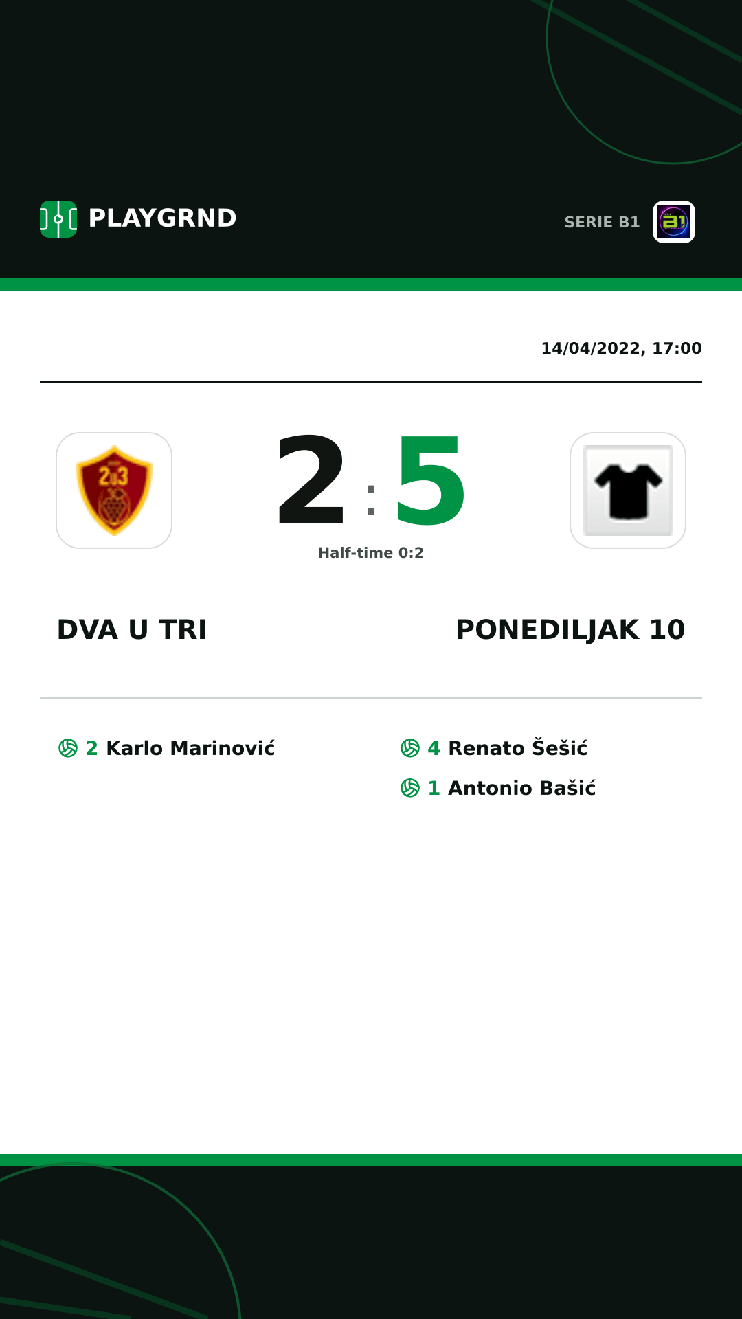 Instagram artwork: Dva U Tri 2:5 Ponediljak 10
